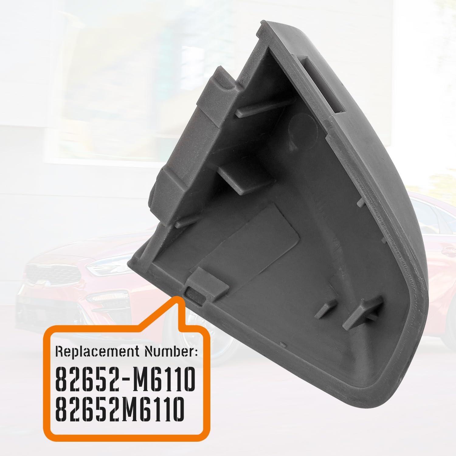 image82652M6110 Exterior Door Handle Cover fit for Kia Forte 20182024Front Driver Left Side Door Handle Cover Cap ReplacementLH Door Key Hole Cover CapClipon Gray82652M6110