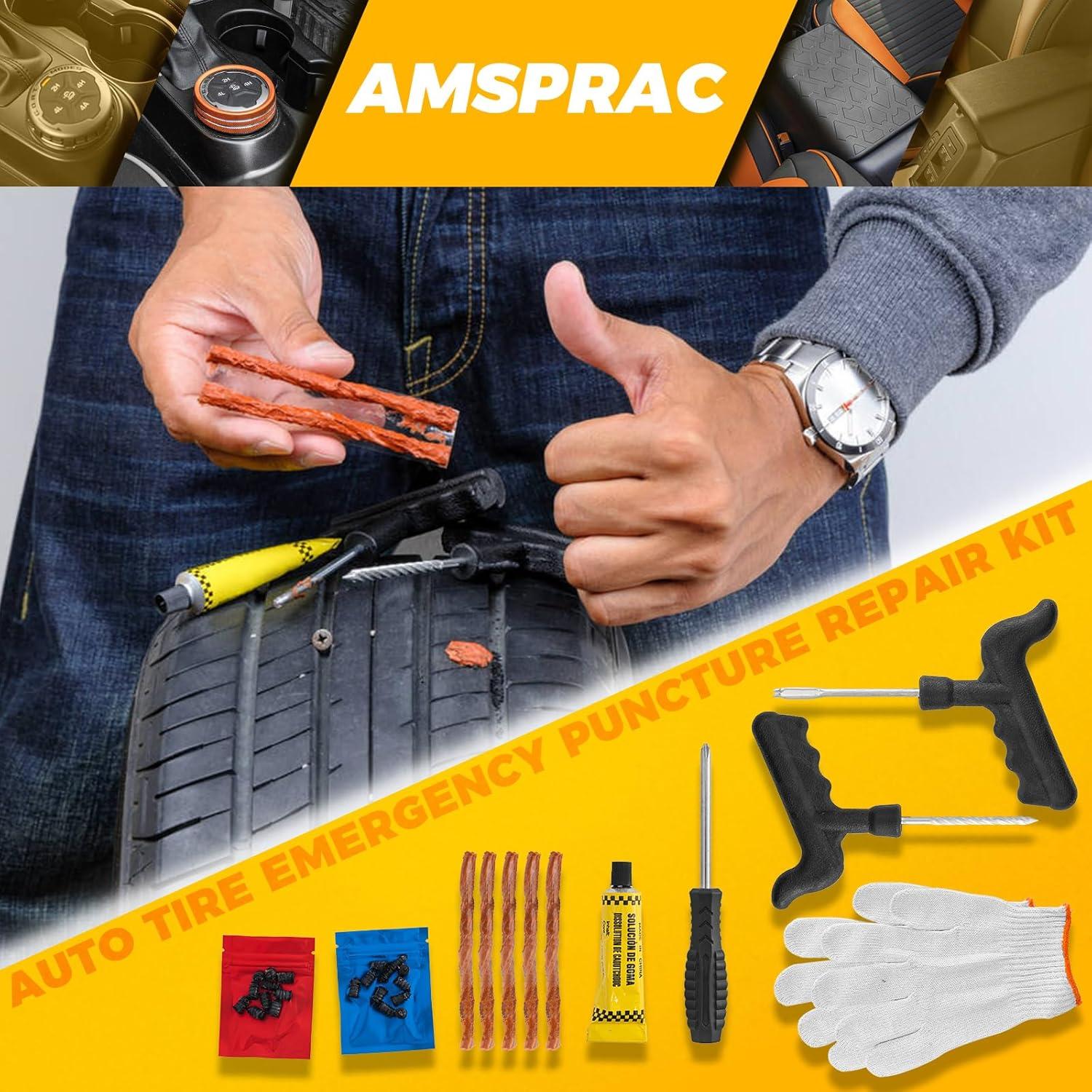 imageCar Jack Stand PadsJack Lift Jack Rubber Padsfit for Chevrolet Corvette C5 C6 C7 GS ZJacking Point Protector PadsTire Emergency Puncture Repair Kit with Gloves ampamp Tire Repair Tool 4PCS