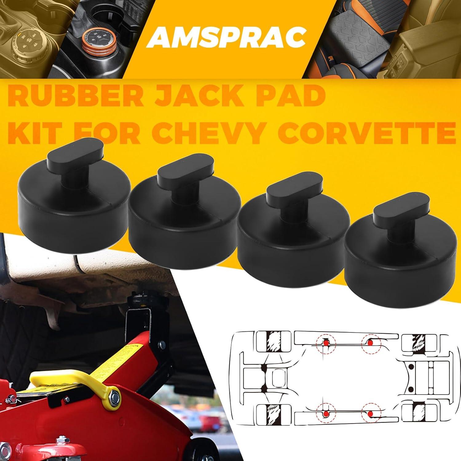 imageCar Jack Stand PadsJack Lift Jack Rubber Padsfit for Chevrolet Corvette C5 C6 C7 GS ZJacking Point Protector PadsTire Emergency Puncture Repair Kit with Gloves ampamp Tire Repair Tool 4PCS