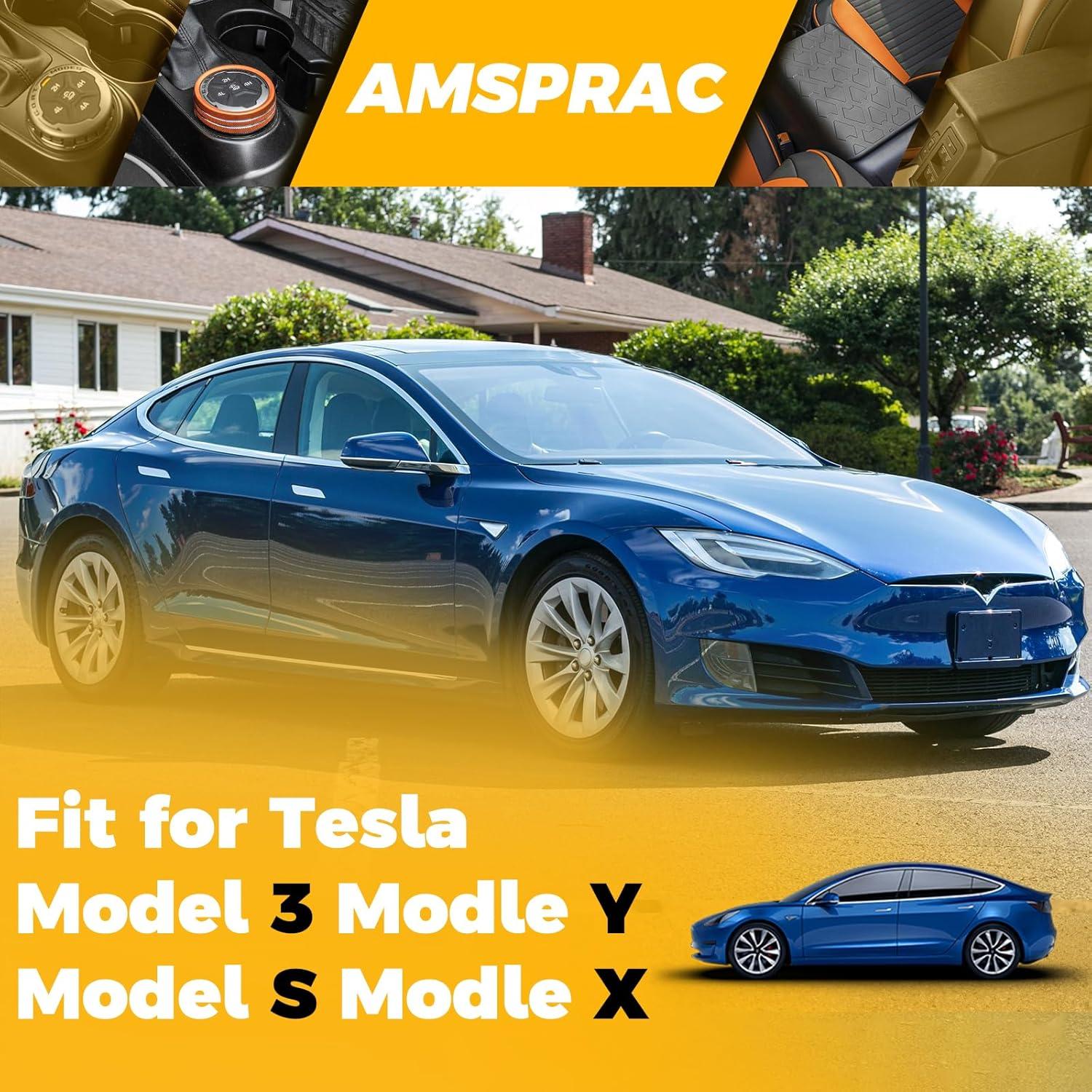 imageCar Lift Jack Stand Rubber PadsJack Lift Padfit for Tesla Model 3YSX 20162023Jacking Point Protector Pads4PCS wRepair Accessories Kit Blue Circle Style