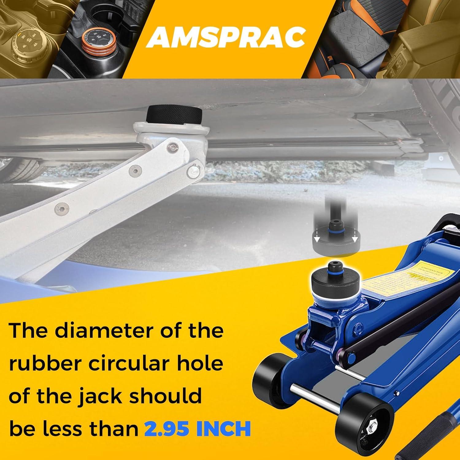 imageCar Lift Jack Stand Rubber PadsJack Lift Padfit for Tesla Model 3YSX 20162023Jacking Point Protector PadsCar Jack Rubber Pads Support Point PadsTire Repair Kit with Gloves Blue Circle