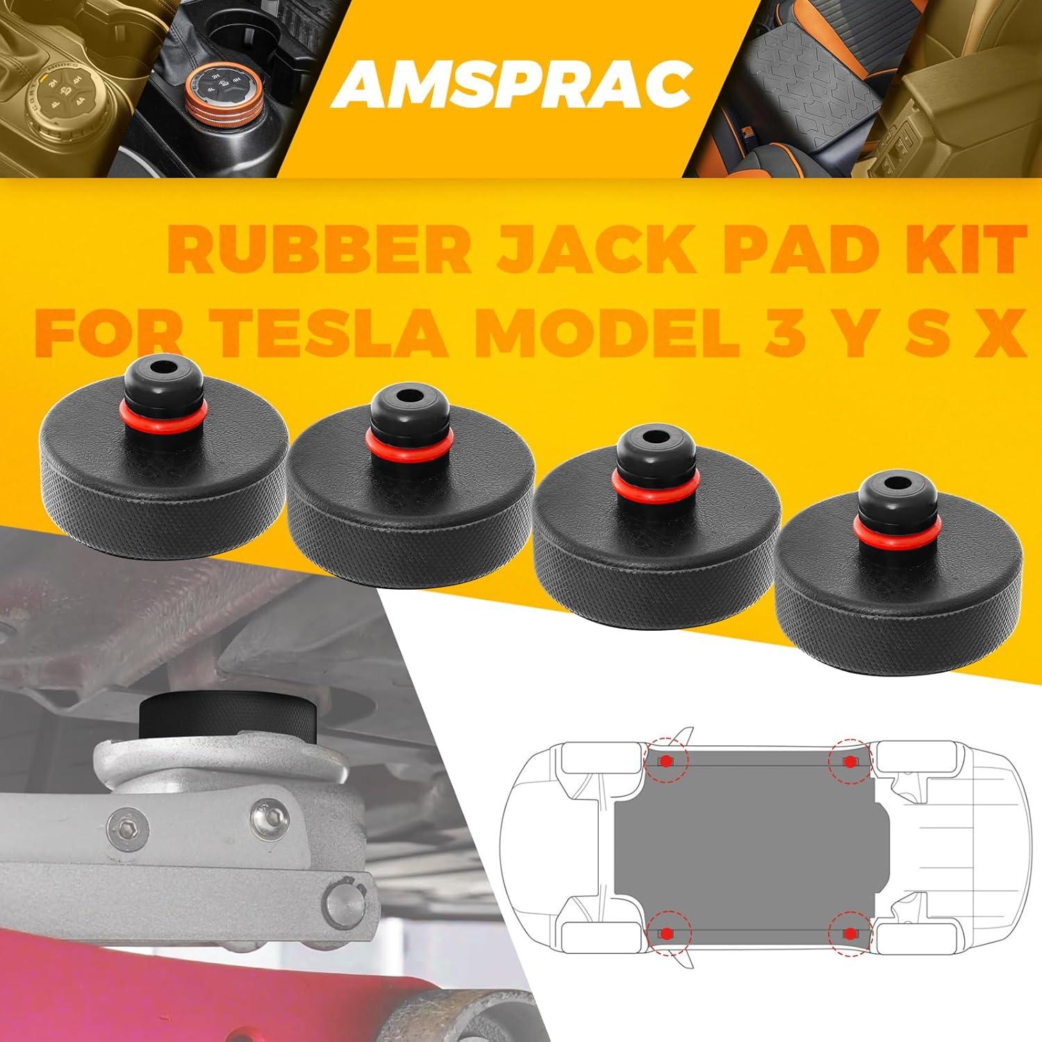 imageCar Lift Pads fit for Tesla Model 3YSX Jack Stand Rubber AdaptersLifting Jack Padsfit for TeslaJacking Point Protector PadsCar Jack Rubber Pads Support Point PadsTire Plugs wGloves