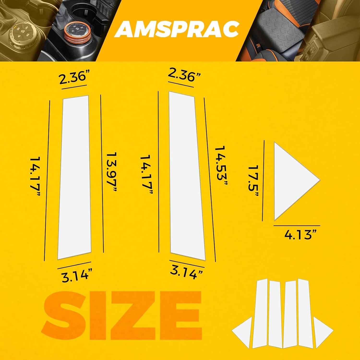 imageDoor Pillar Covers fit for Chevrolet Malibu 20162021Glossy Black AntiScratch Trim6PCS Window Outer Pillar PanelGlossy BlackChromedFor Chrysler 300300C 0510