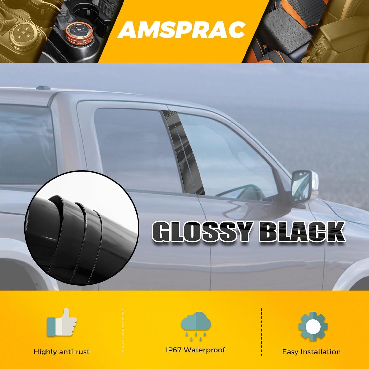 imageDoor Pillar Covers fit for Chevrolet Malibu 20162021Glossy Black AntiScratch Trim6PCS Window Outer Pillar PanelGlossy BlackGlossy Black