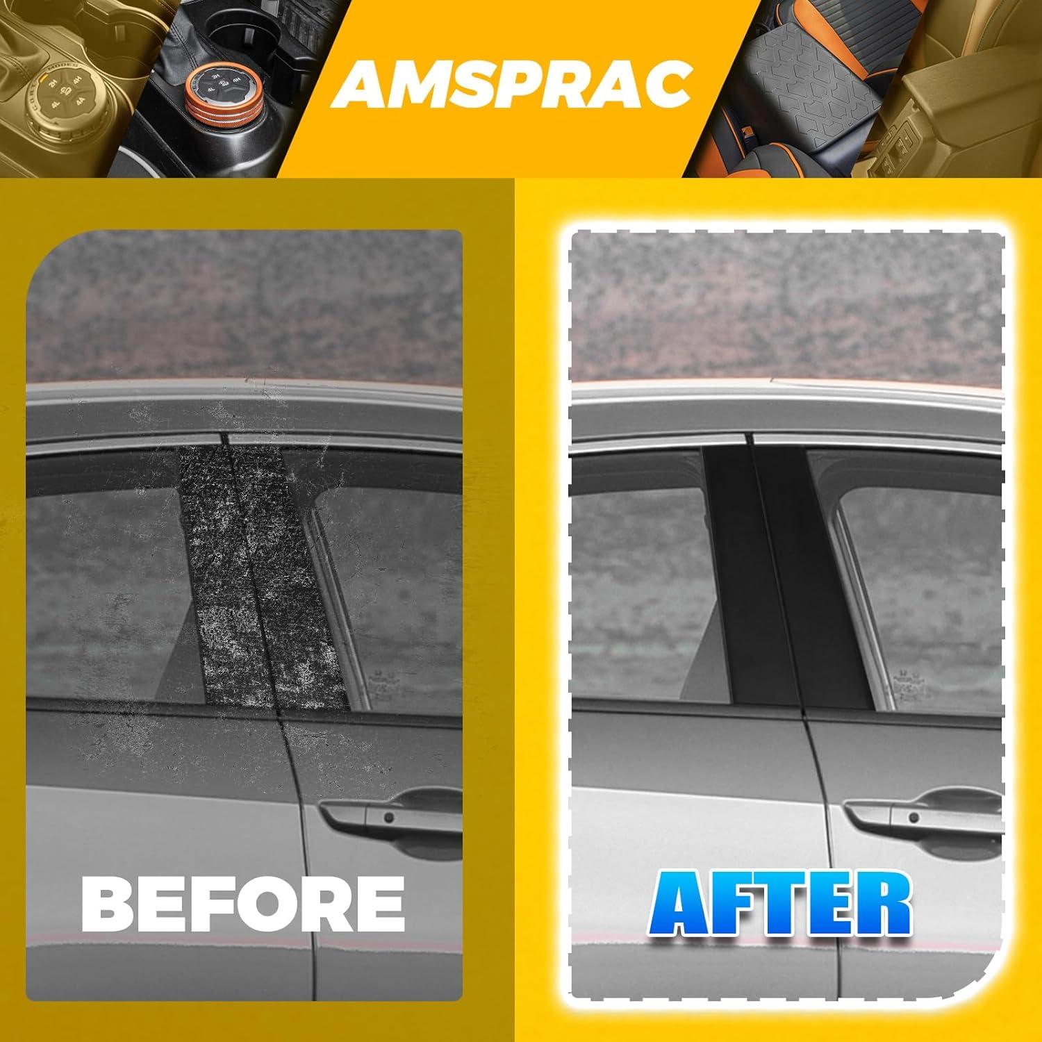 imageDoor Pillar Covers fit for Chevrolet Malibu 20162021Glossy Black AntiScratch Trim6PCS Window Outer Pillar PanelGlossy BlackGlossy BlackFor 10th Civic 1621