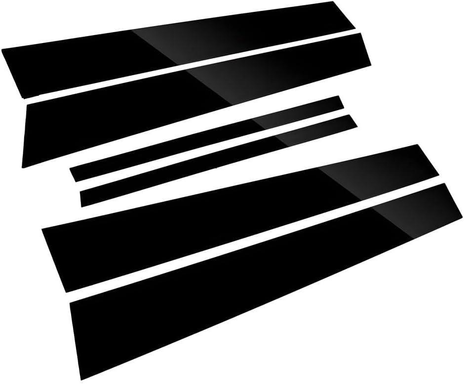 imageDoor Pillar Covers fit for Chevrolet Malibu 20162021Glossy Black AntiScratch Trim6PCS Window Outer Pillar PanelGlossy BlackGlossy BlackFor 9th Accord 1317