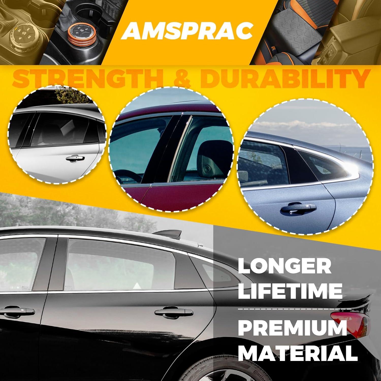 imageDoor Pillar Covers fit for Chevrolet Malibu 20162021Glossy Black AntiScratch Trim6PCS Window Outer Pillar PanelGlossy BlackGlossy BlackFor Chevrolet Malibu 1621