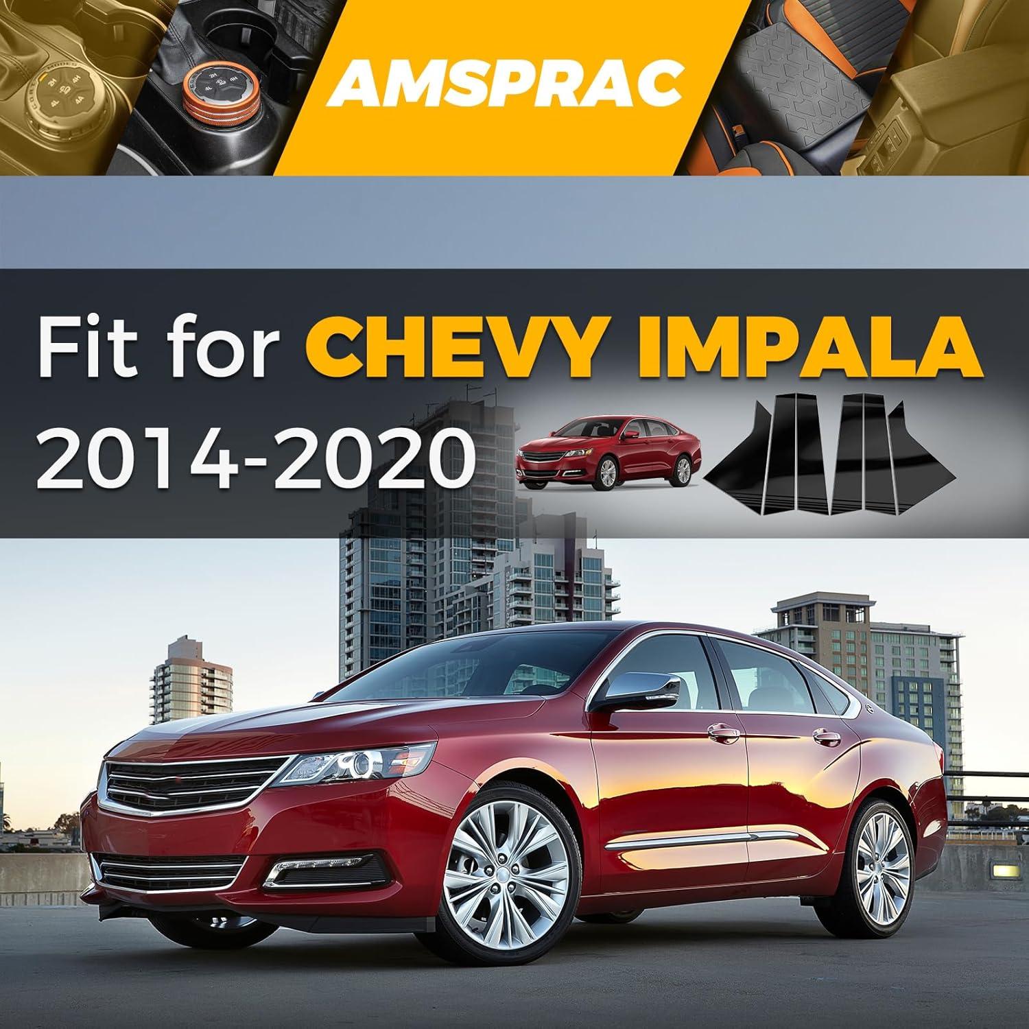 imageDoor Pillar Covers fit for Chevrolet Malibu 20162021Glossy Black AntiScratch Trim6PCS Window Outer Pillar PanelGlossy BlackGlossy BlackFor Chevy Impala 1420