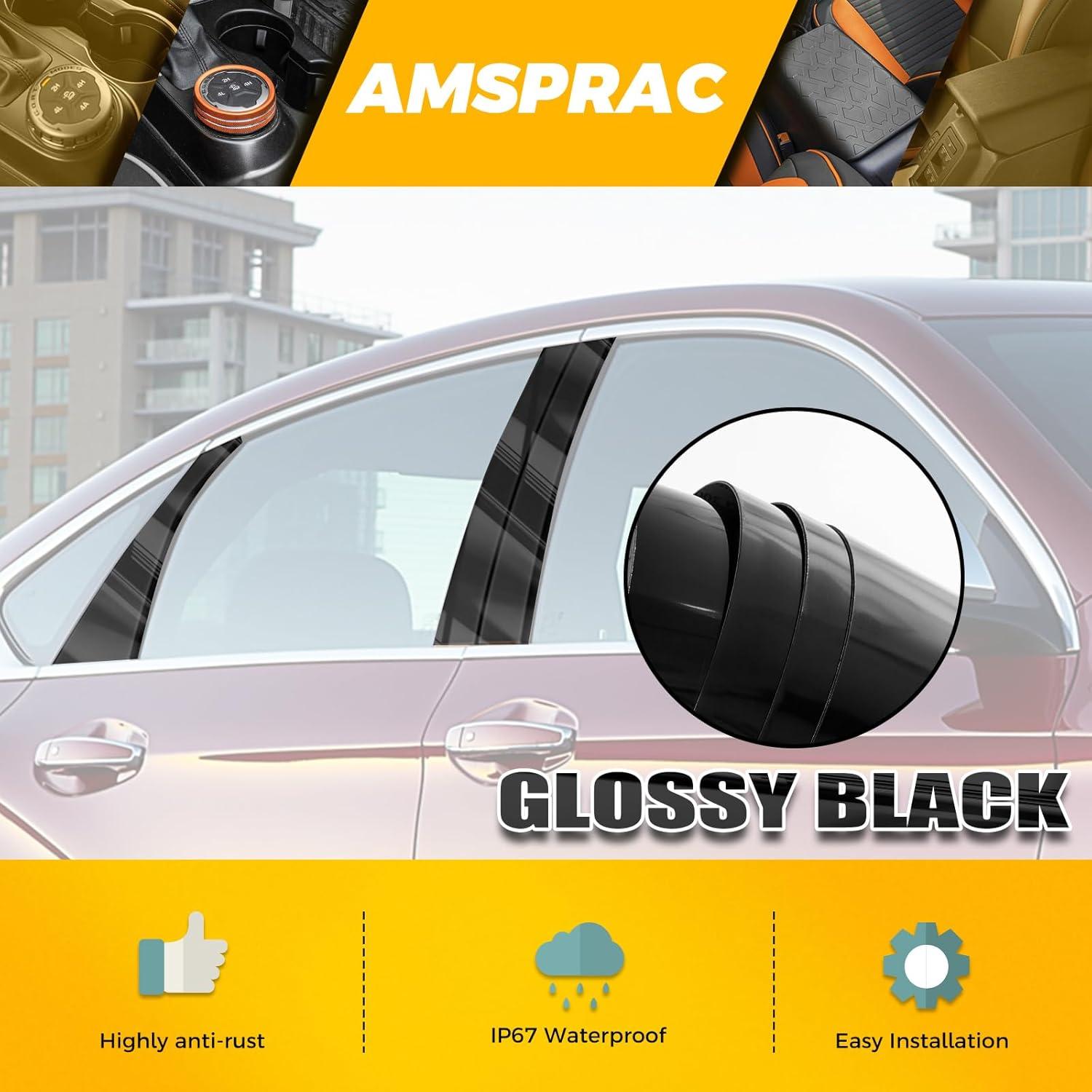 imageDoor Pillar Covers fit for Chevrolet Malibu 20162021Glossy Black AntiScratch Trim6PCS Window Outer Pillar PanelGlossy BlackGlossy BlackFor Chevy Impala 1420