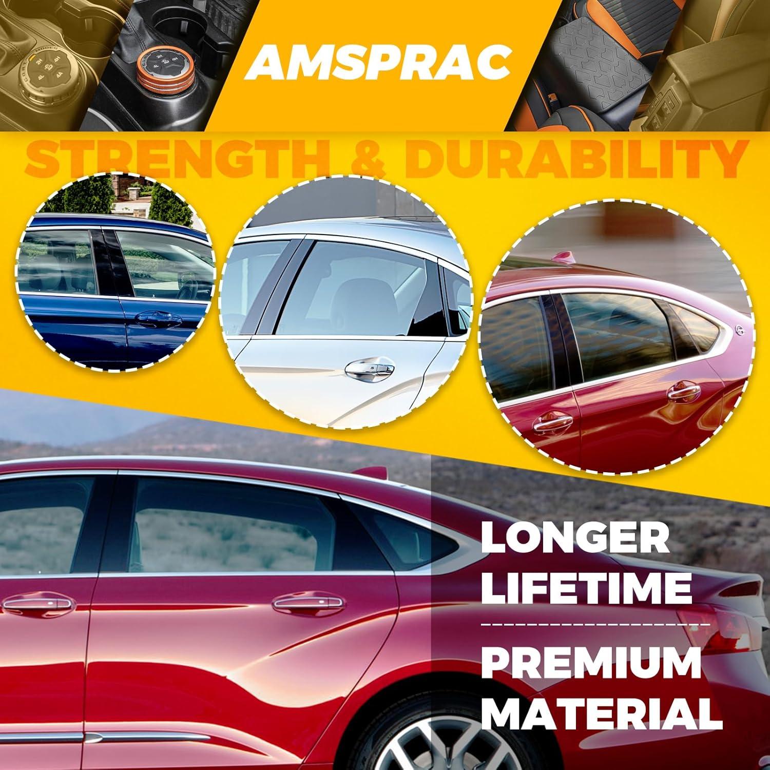 imageDoor Pillar Covers fit for Chevrolet Malibu 20162021Glossy Black AntiScratch Trim6PCS Window Outer Pillar PanelGlossy BlackGlossy BlackFor Chevy Impala 1420