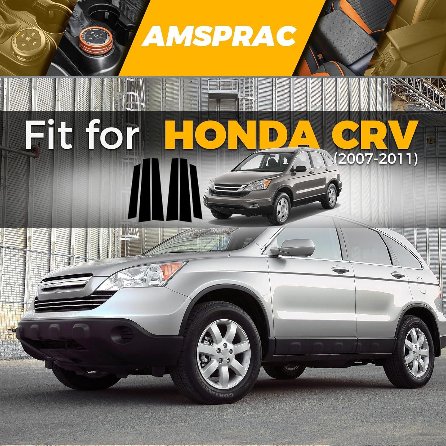 imageDoor Pillar Covers fit for Chevrolet Malibu 20162021Glossy Black AntiScratch Trim6PCS Window Outer Pillar PanelGlossy BlackGlossy BlackFor Honda CRV 0711