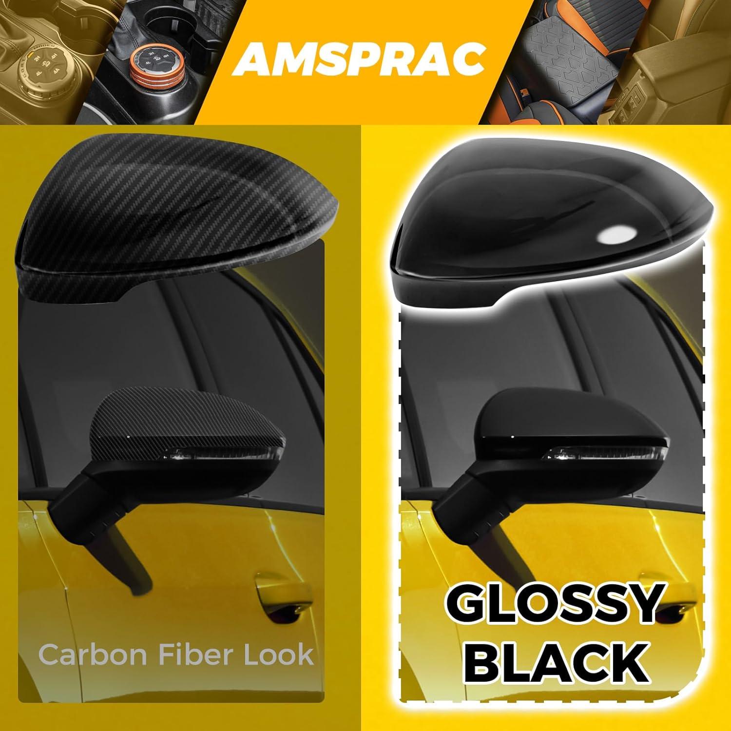 imageDoor Side Rearview Mirror Covers Caps with With Blind Spot Assist HoleExterior Mirror Covers ShieldSide Mirror Caps compatible with VW Golf 8 MK8 RLine GTI 20202023Glossy Black2PCSGlossy Black