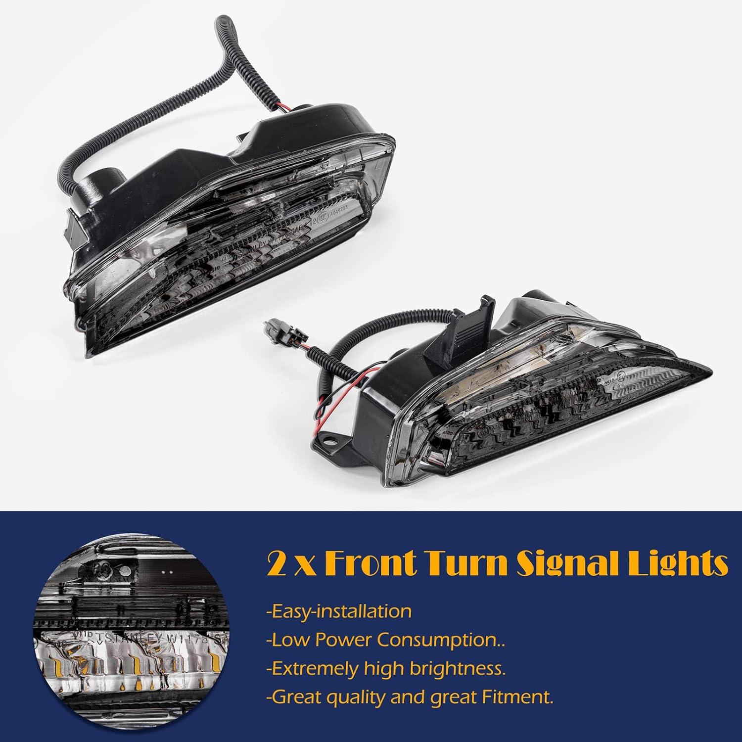 imageFog Light CoversFront Bumper Fog Lamps Bezel Cover TrimFog Light Covers Replacement compatible with Infiniti Q50 Sport Q50S 2014 2015 2016 2017IN1038106 IN1039106622574GA1A 622564GA1ASmoked Lens Fog Lights for 1420Not Flashing