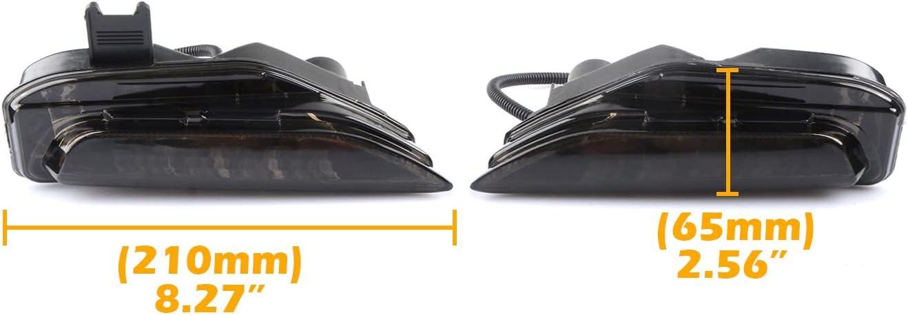 imageFog Light CoversFront Bumper Fog Lamps Bezel Cover TrimFog Light Covers Replacement compatible with Infiniti Q50 Sport Q50S 2014 2015 2016 2017IN1038106 IN1039106622574GA1A 622564GA1ASmoked Lens Fog Lights for 1420Not Flashing