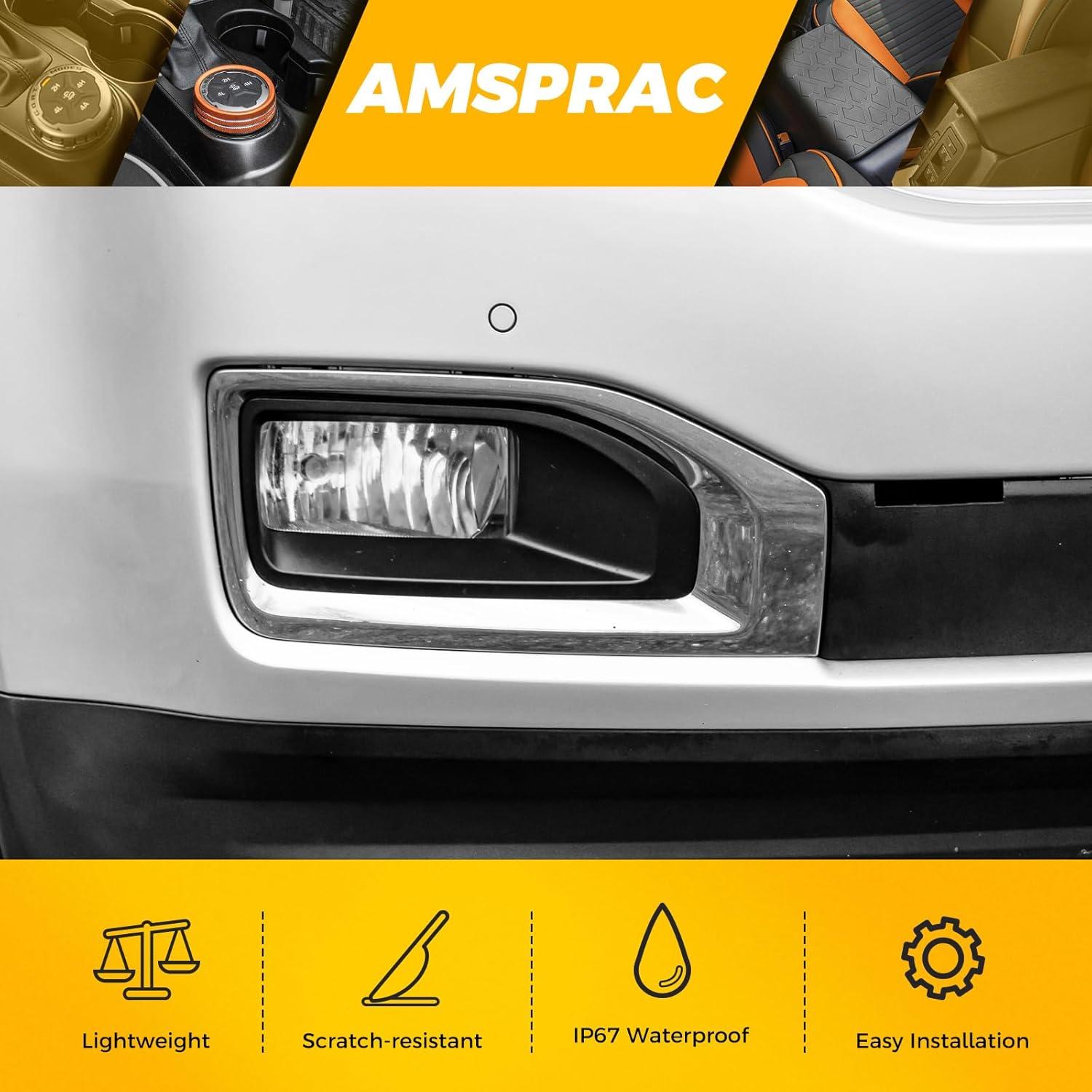 imageFog Light CoversFront Bumper Fog Lamps Bezel Cover TrimFog Light Covers Replacement fit for GMC YukonYukon XL2015 2016 2017 2018 2019 2020Chrome GM1038187 2293642622936427 GM1039187Right Side