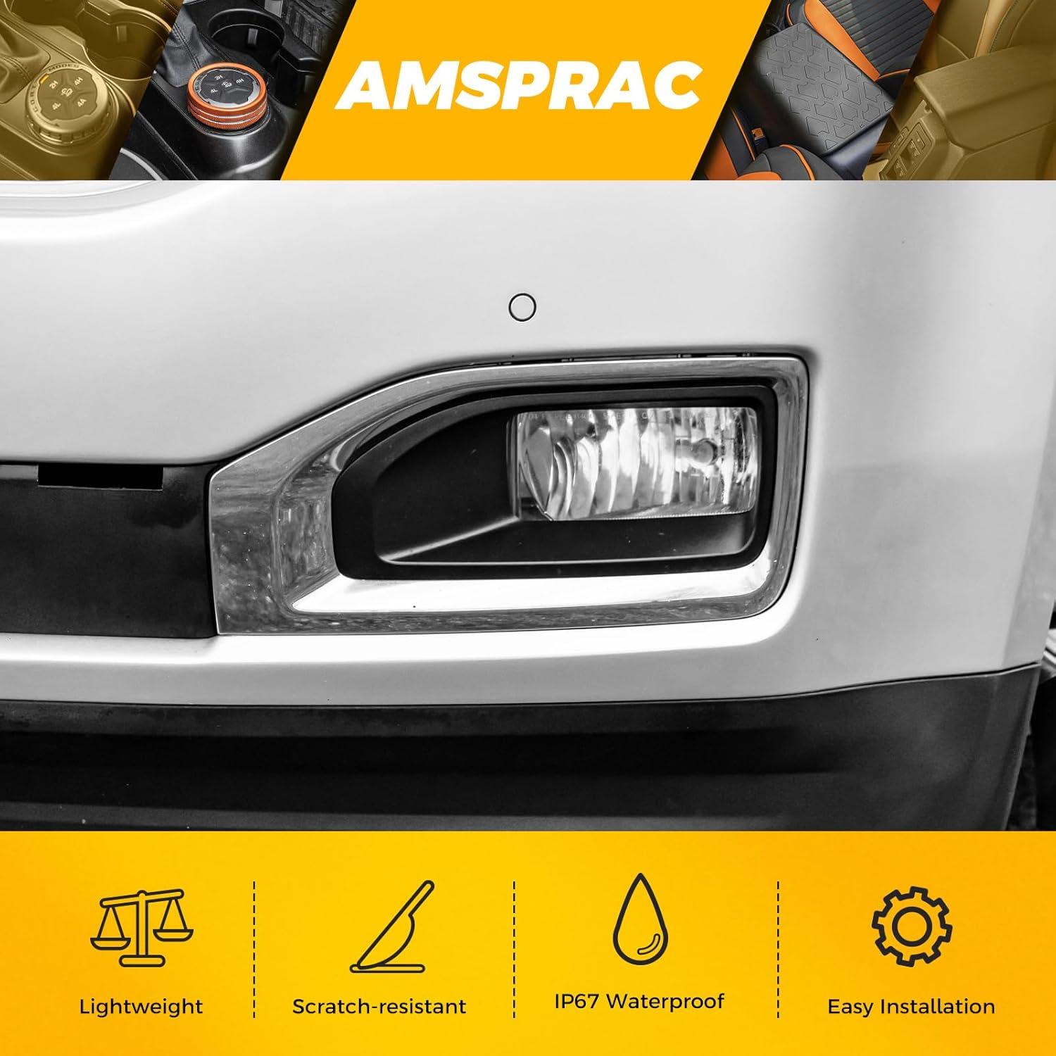 imageFog Light CoversFront Bumper Fog Lamps Bezel Cover TrimFog Light Covers Replacement fit for GMC YukonYukon XL2015 2016 2017 2018 2019 2020Chrome GM1038187 2293642622936427 GM1039187Left Side