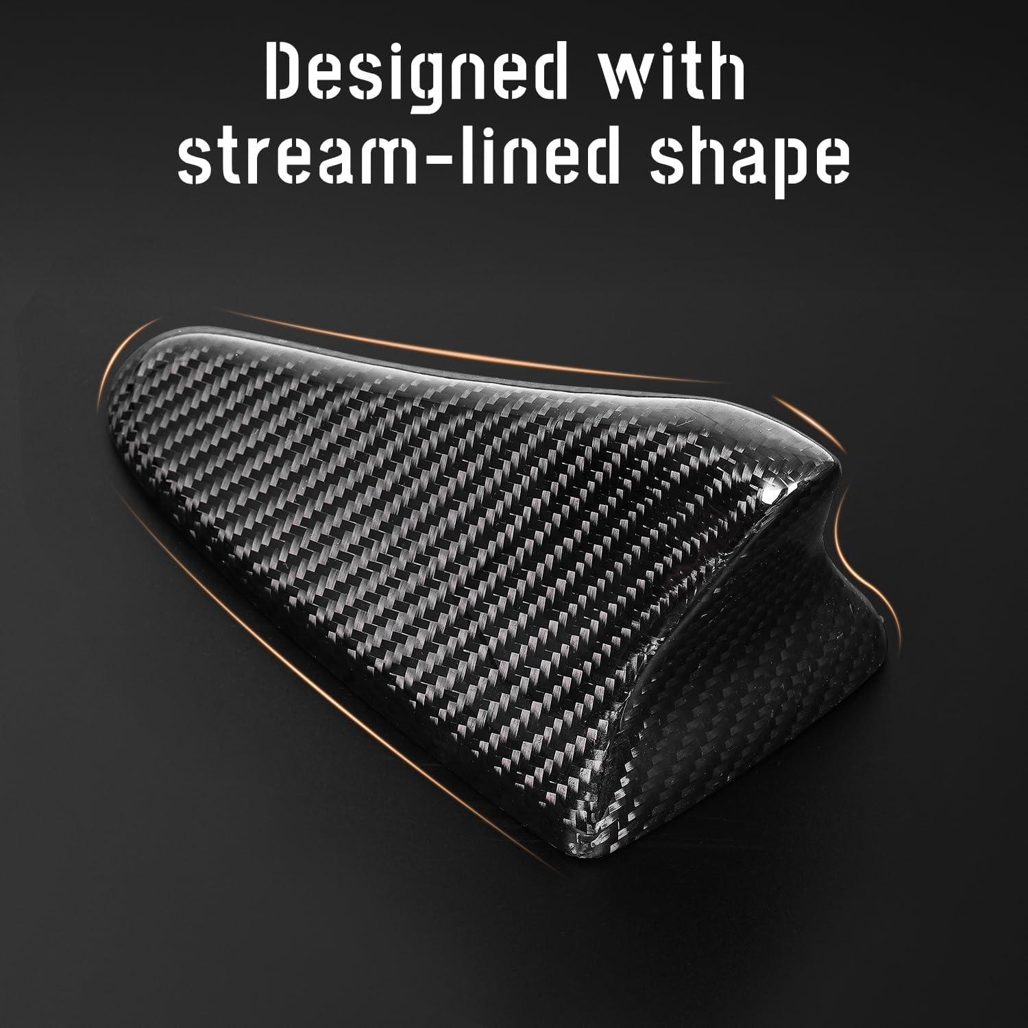 imageReal Carbon Fiber Shark Fin Antenna CoverCar Roof Antenna Caps fit for Kia Optima 20142020Sonata 20152019Genesis Sedan G80 20152017Genesis Coupe 20132015Elantra Sedan 20112016