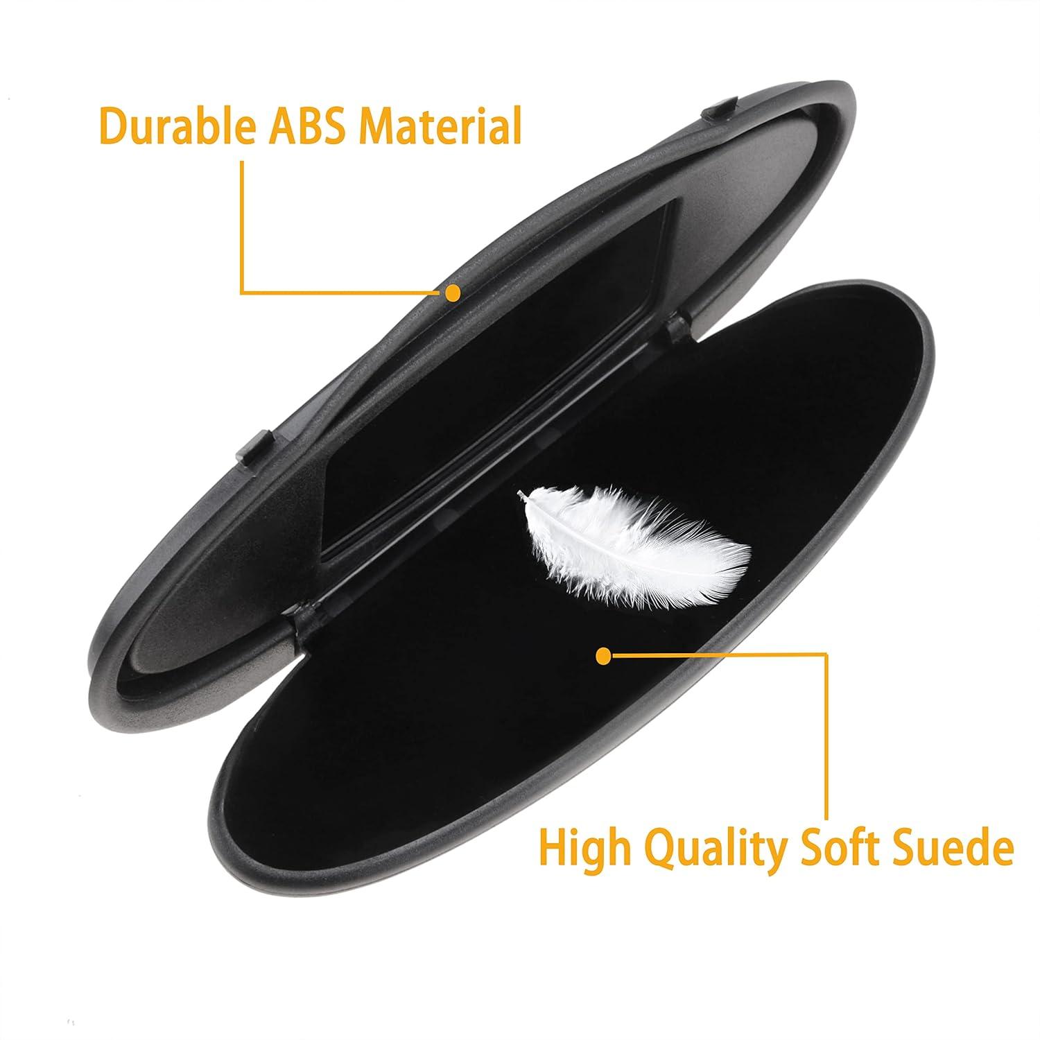 imageReplacement Sun Visor Vanity Mirror Covers Driver or Passenger Side Visor Mirror Lid for Porsche 996997911 986987 for Boxster for Cayman 19962010 2Pcs Black1Piececover only