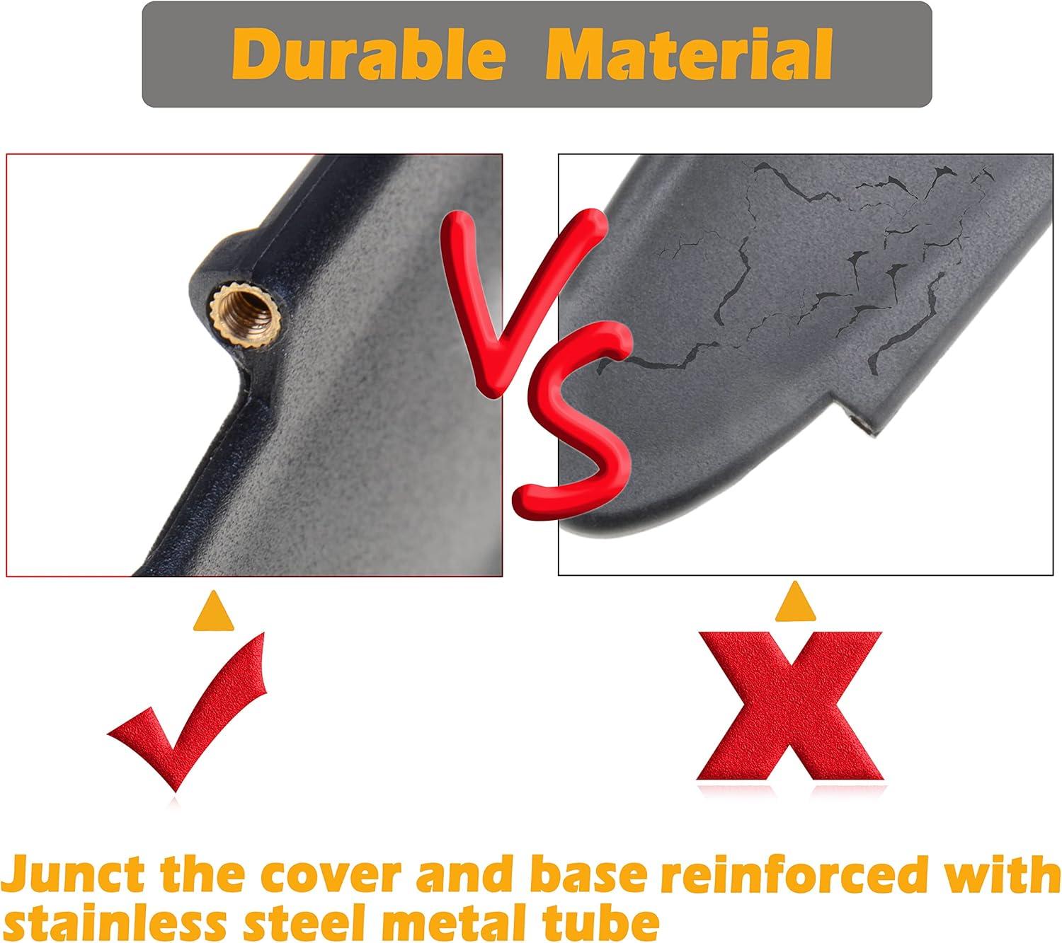 imageReplacement Sun Visor Vanity Mirror Covers Driver or Passenger Side Visor Mirror Lid for Porsche 996997911 986987 for Boxster for Cayman 19962010 2Pcs Black1Piececover only