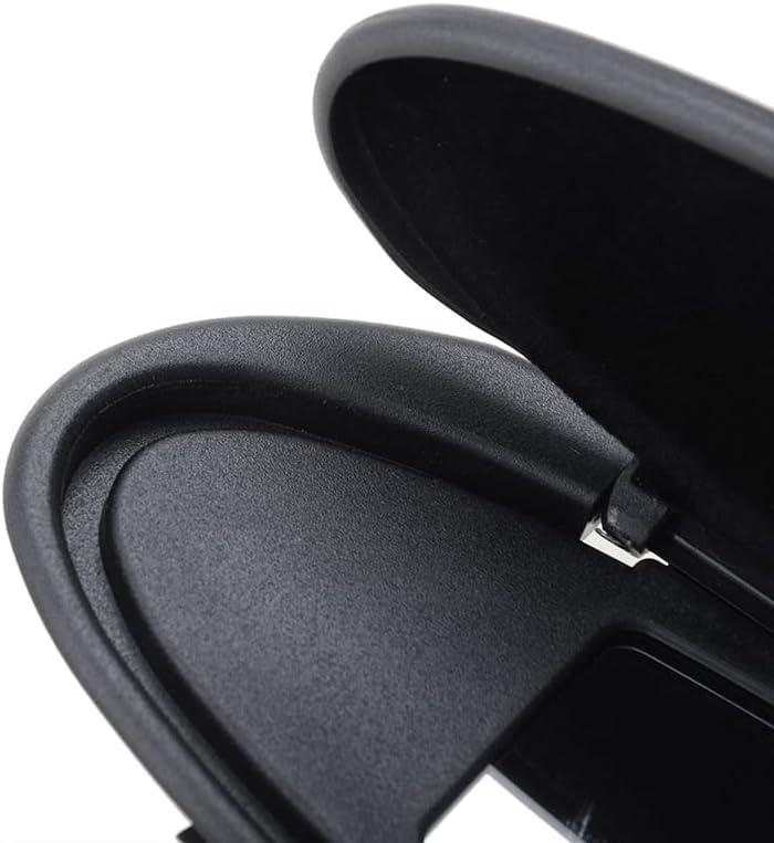 imageReplacement Sun Visor Vanity Mirror Covers Driver or Passenger Side Visor Mirror Lid for Porsche 996997911 986987 for Boxster for Cayman 19962010 2Pcs Black1 SETbase and cover