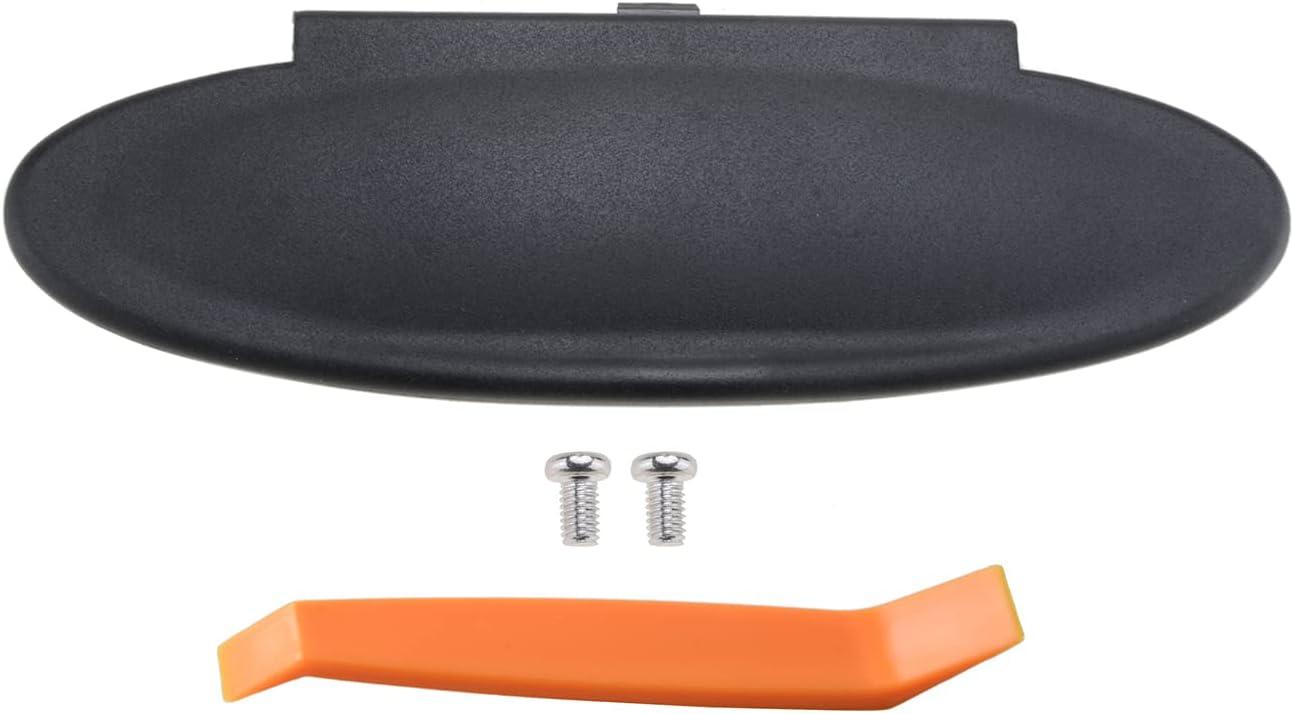 imageReplacement Sun Visor Vanity Mirror Covers Driver or Passenger Side Visor Mirror Lid for Porsche 996997911 986987 for Boxster for Cayman 19962010 2Pcs Black1Piececover only