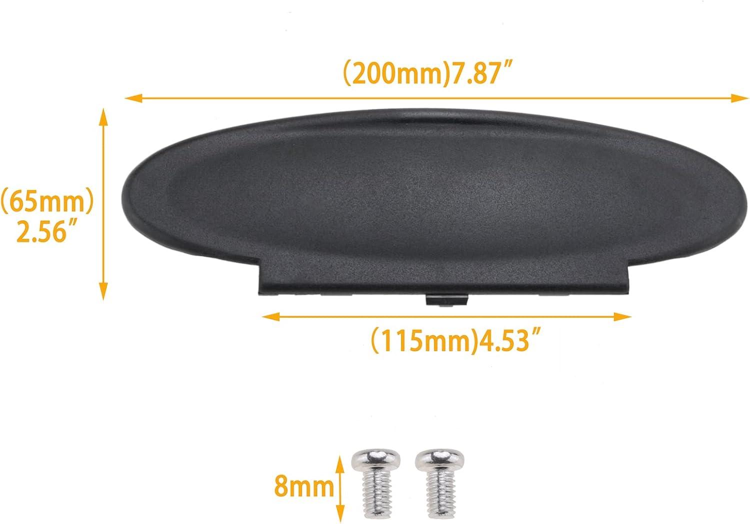 imageReplacement Sun Visor Vanity Mirror Covers Driver or Passenger Side Visor Mirror Lid for Porsche 996997911 986987 for Boxster for Cayman 19962010 2Pcs Black1Piececover only