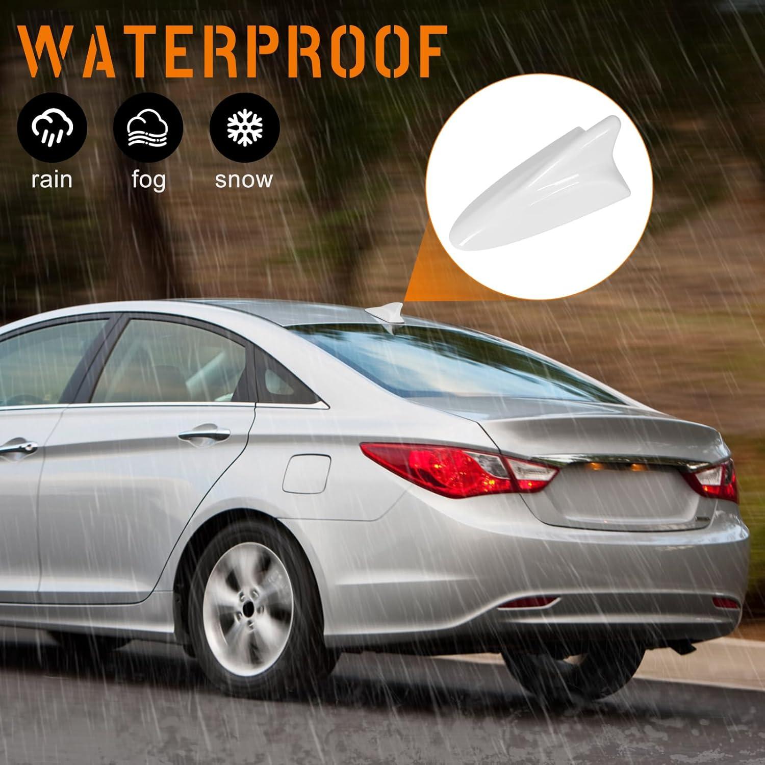 imageShark Fin Antenna Cover Compatible with for Elantra Sedan MD 20112016for Hyundai Sonata Sedan YF 20092014 wGPSfor Genesis Sedan BH 2008201396210962103Q800962103X100NKA Glossy BlackWhite