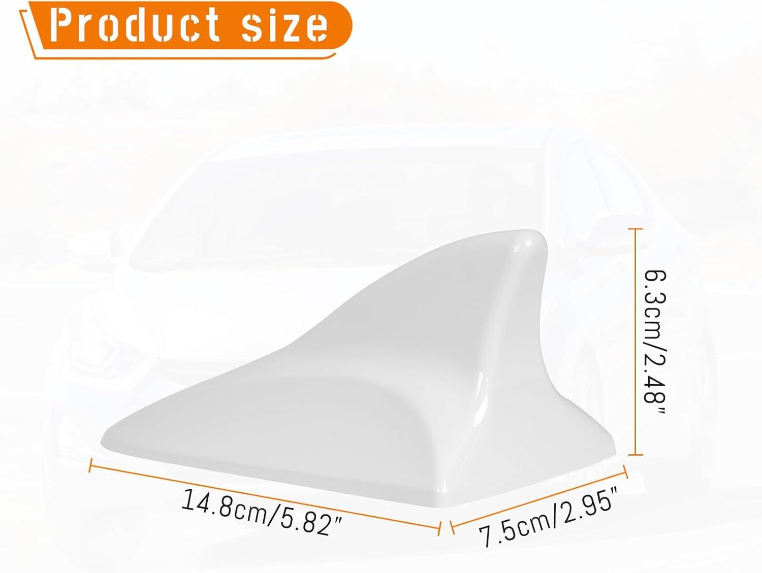 imageShark Fin Antenna Cover Compatible with for Elantra Sedan MD 20112016for Hyundai Sonata Sedan YF 20092014 wGPSfor Genesis Sedan BH 2008201396210962103Q800962103X100NKA Glossy BlackWhite