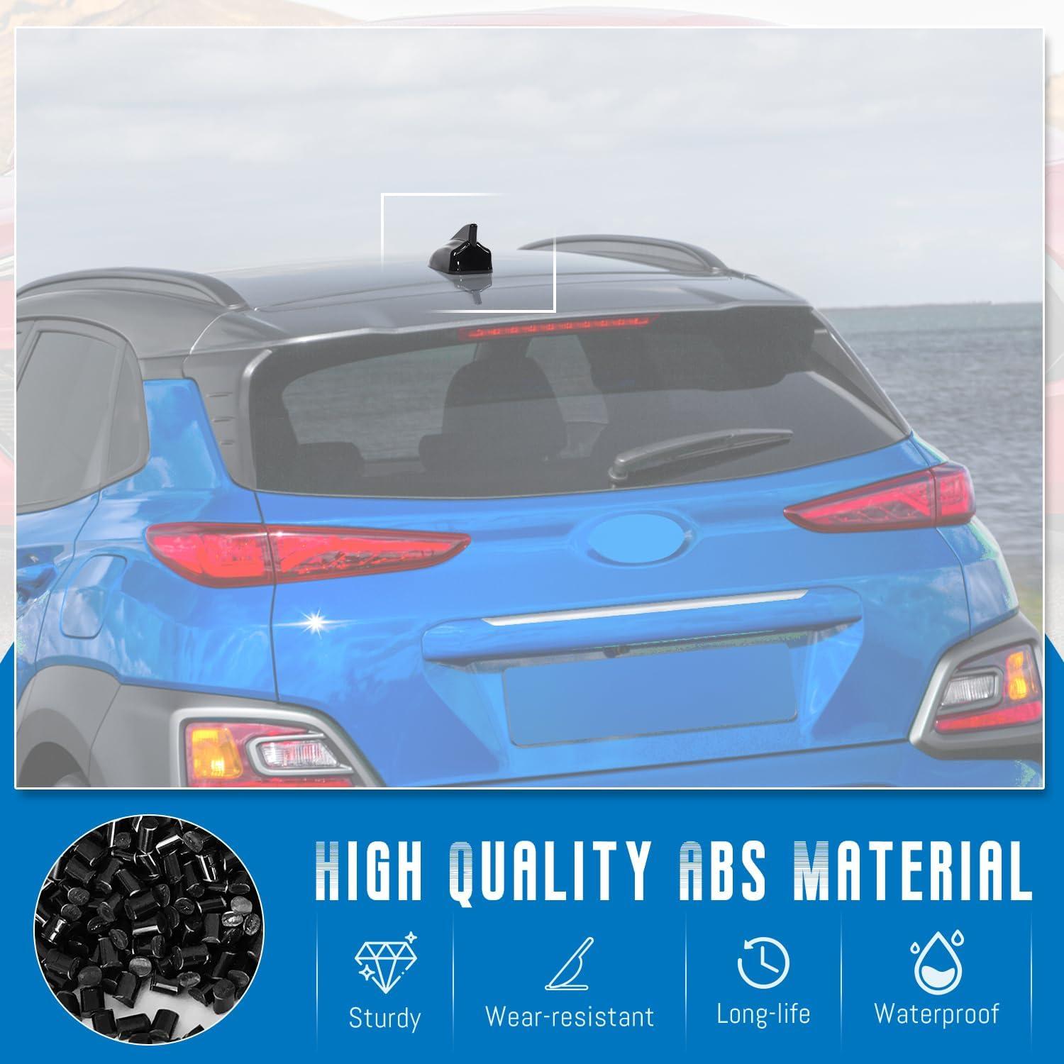 imageShark Fin Antenna CoverCar Roof Antenna Caps Compatible with Hyundai Kona 2018 2019 2020 2021 2022 2023for Kia Sorento 2019202096210J9300Roof Topper Cover Replacementwith Chip02With Chip