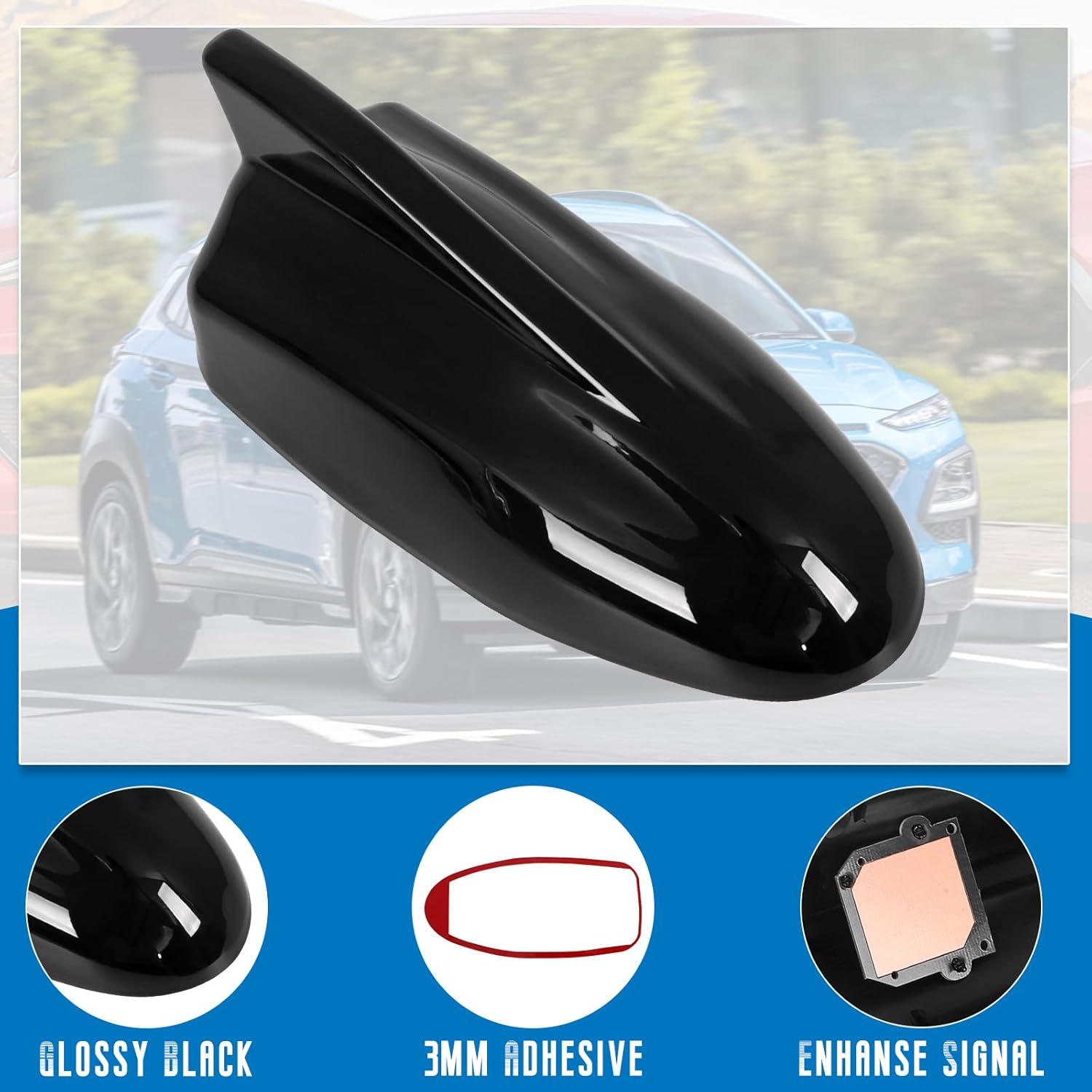 imageShark Fin Antenna CoverCar Roof Antenna Caps Compatible with Hyundai Kona 2018 2019 2020 2021 2022 2023for Kia Sorento 2019202096210J9300Roof Topper Cover Replacementwith Chip02With Chip