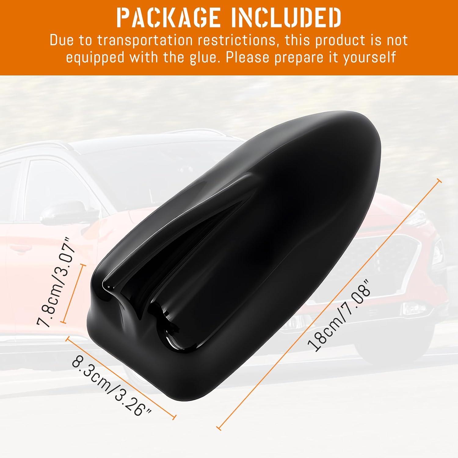 imageShark Fin Antenna CoverCar Roof Antenna Caps Compatible with Hyundai Kona 2018 2019 2020 2021 2022 2023for Kia Sorento 2019202096210J9300Roof Topper Cover Replacementwith Chip01Without Chip