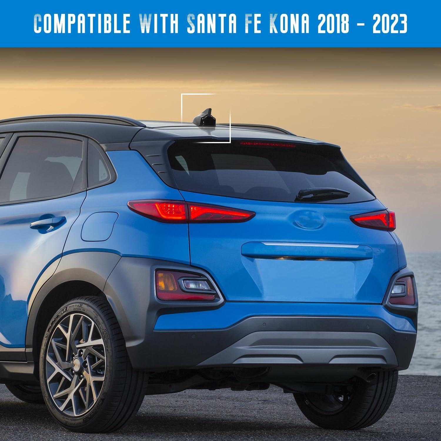 imageShark Fin Antenna CoverCar Roof Antenna Caps Compatible with Hyundai Kona 2018 2019 2020 2021 2022 2023for Kia Sorento 2019202096210J9300Roof Topper Cover Replacementwith Chip02With Chip