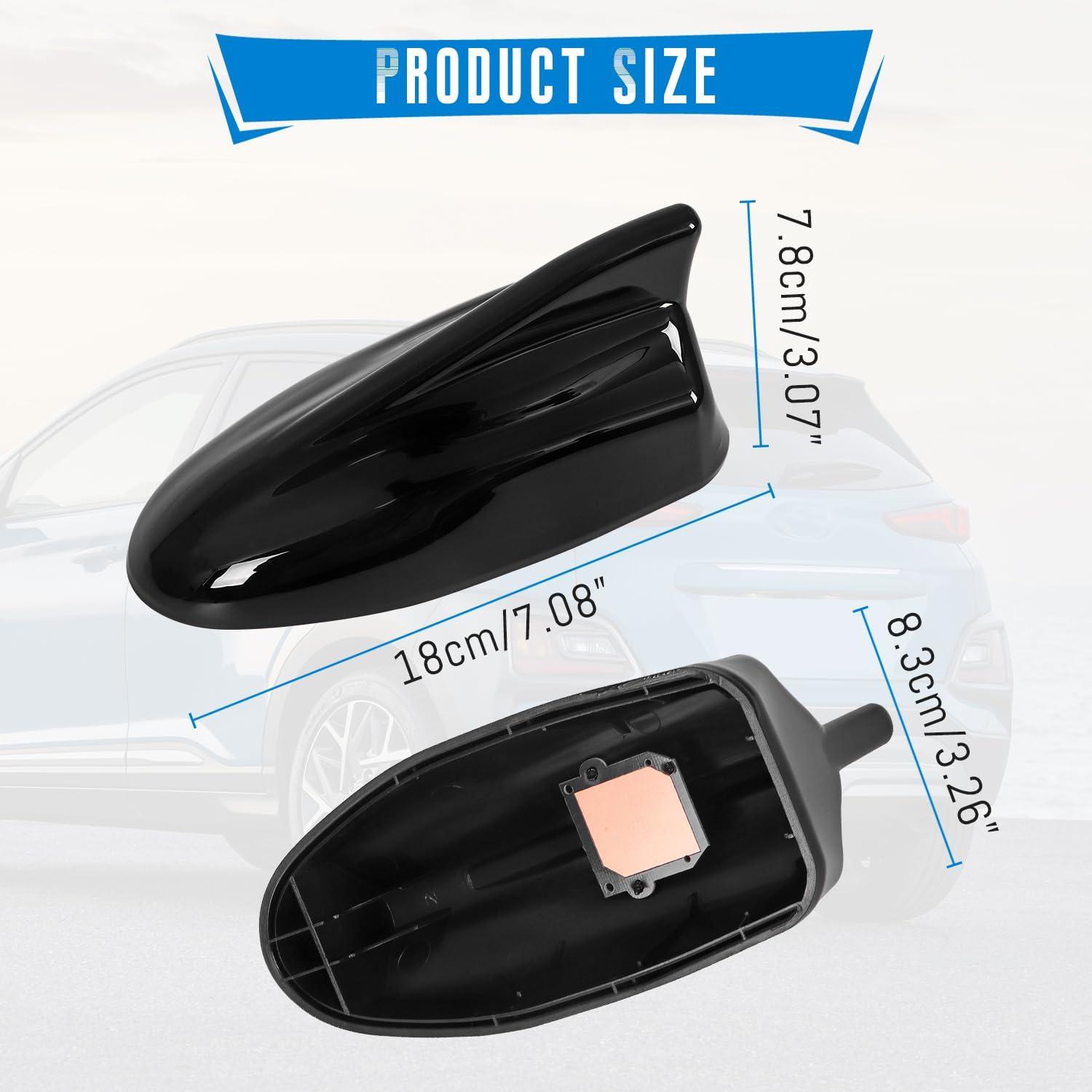 imageShark Fin Antenna CoverCar Roof Antenna Caps Compatible with Hyundai Kona 2018 2019 2020 2021 2022 2023for Kia Sorento 2019202096210J9300Roof Topper Cover Replacementwith Chip02With Chip