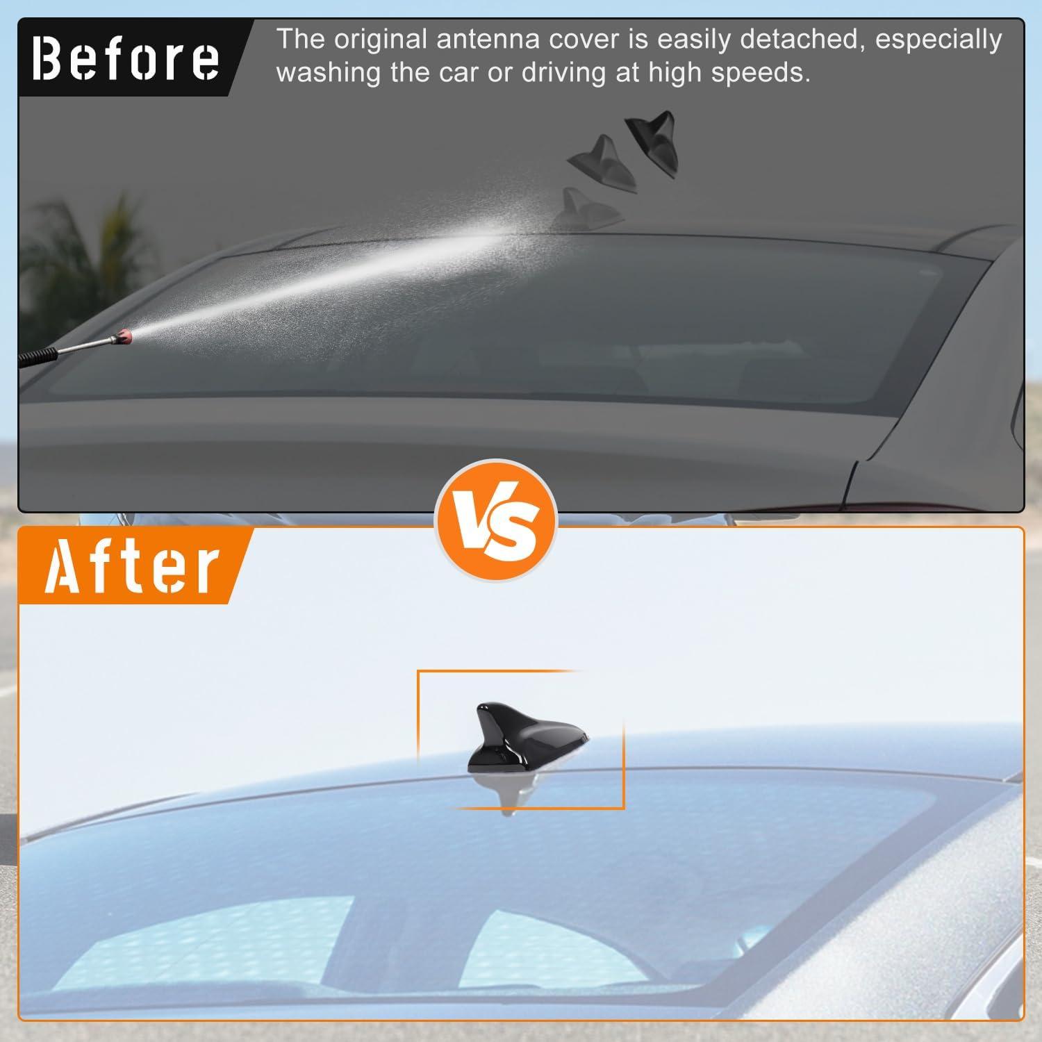 imageShark Fin Antenna CoverCar Roof Antenna Caps Compatible with Hyundai Sonata LF 4Doors Sedan 20142019for Elantra 20112016for Kia Optima 20142016962103X100962102T700ABTGlossy BlackGlossy Black