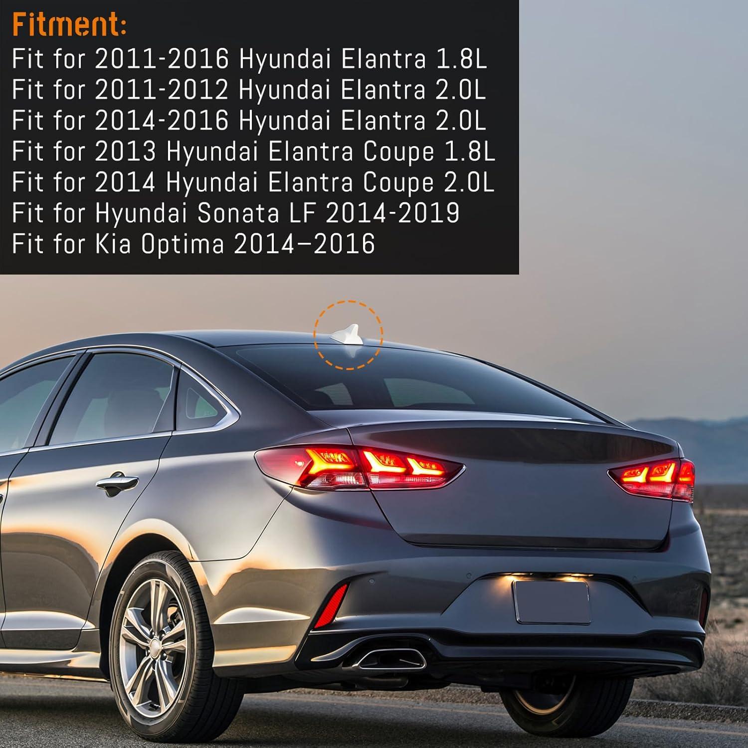 imageShark Fin Antenna CoverCar Roof Antenna Caps Compatible with Hyundai Sonata LF 4Doors Sedan 20142019for Elantra 20112016for Kia Optima 20142016962103X100962102T700ABTGlossy BlackWhite