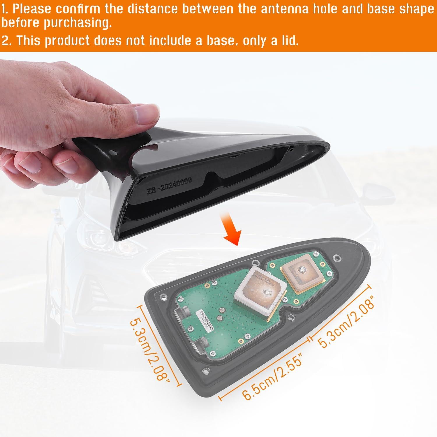 imageShark Fin Antenna CoverCar Roof Antenna Caps Compatible with Hyundai Sonata LF 4Doors Sedan 20142019for Elantra 20112016for Kia Optima 20142016962103X100962102T700ABTGlossy BlackGlossy Black