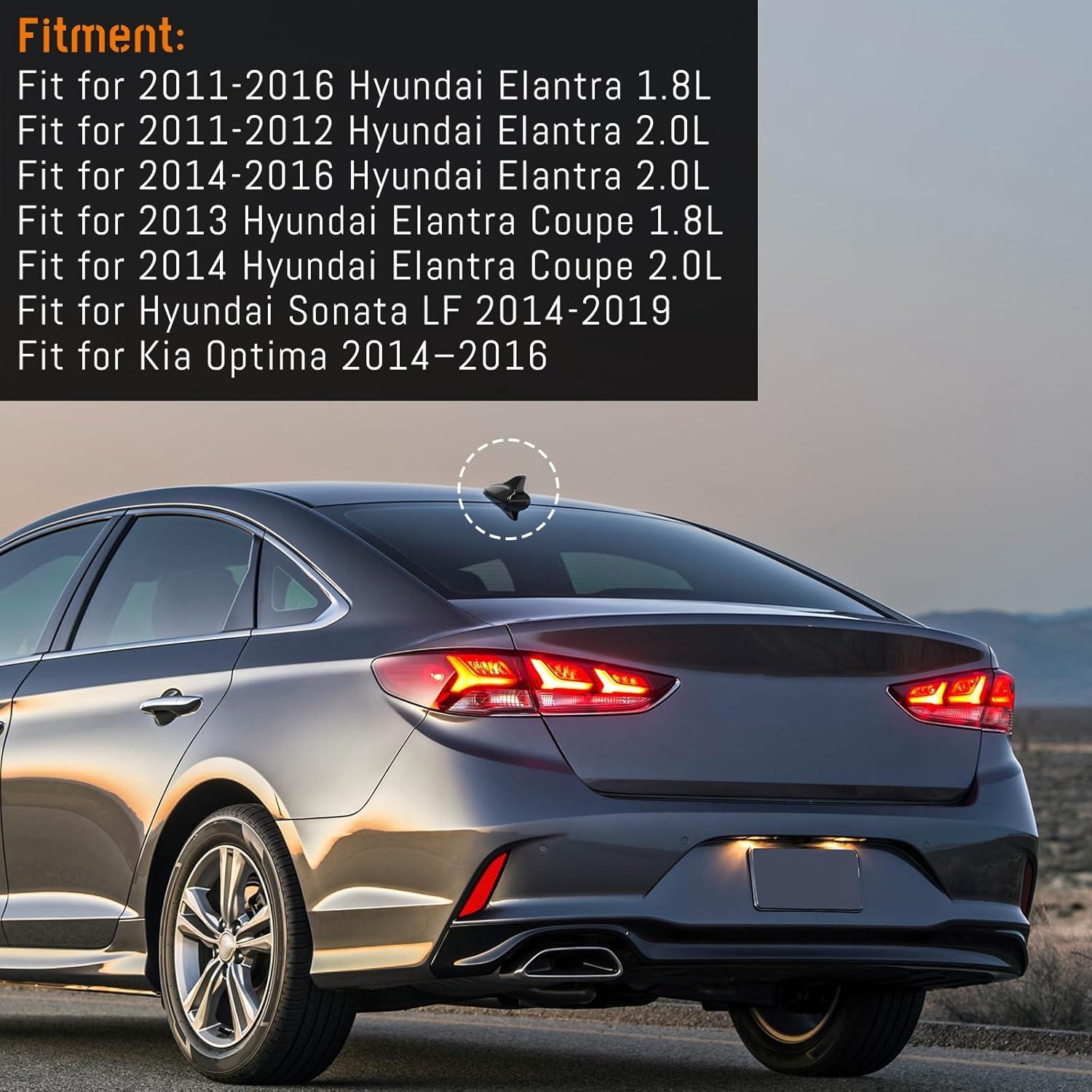 imageShark Fin Antenna CoverCar Roof Antenna Caps Compatible with Hyundai Sonata LF 4Doors Sedan 20142019for Elantra 20112016for Kia Optima 20142016962103X100962102T700ABTGlossy BlackGlossy Black