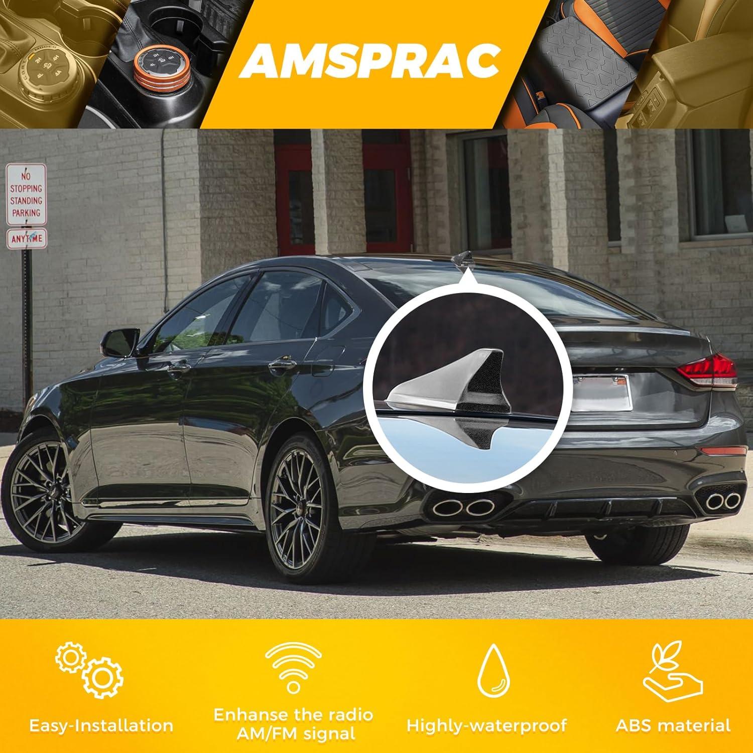 imageShark Fin Antenna CoverCar Roof Antenna Caps fit for Kia Optima 20142020Sonata 2015 2016 2018 2019Genesis Sedan G80 20152017Genesis Coupe 20132015Elantra Sedan 20112016Not SportSilverGreySpecified Car