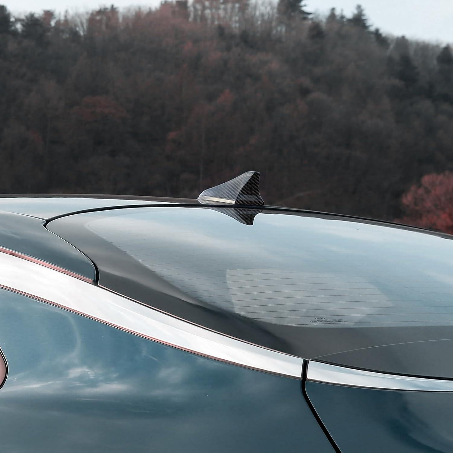 imageShark Fin Antenna CoverCar Roof Antenna Caps fit for Kia Optima 20142020Sonata 2015 2016 2018 2019Genesis Sedan G80 20152017Genesis Coupe 20132015Elantra Sedan 20112016Not SportCarbon Fiber TextureSpecified Car