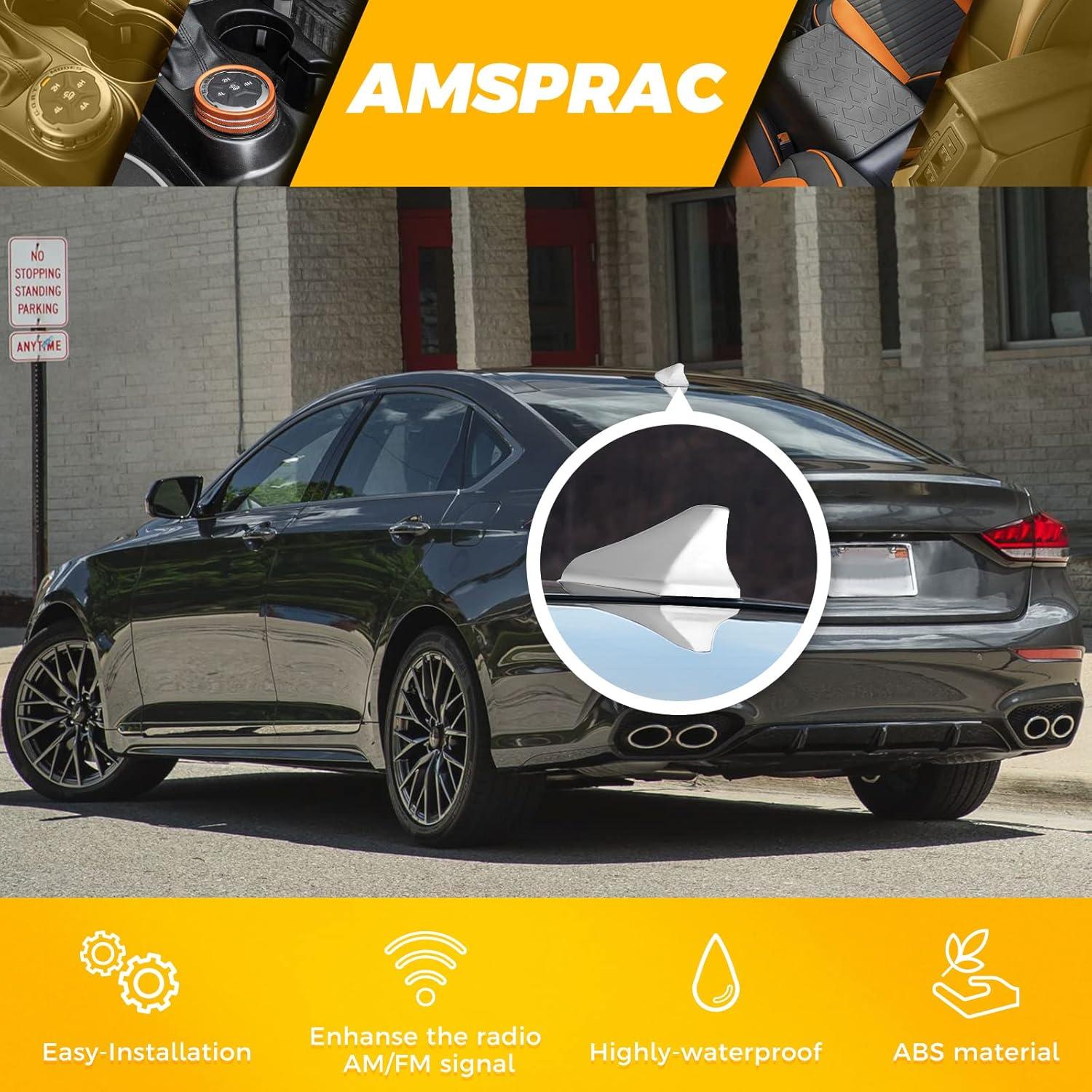 imageShark Fin Antenna CoverCar Roof Antenna Caps fit for Kia Optima 20142020Sonata 2015 2016 2018 2019Genesis Sedan G80 20152017Genesis Coupe 20132015Elantra Sedan 20112016Not SportWhiteSpecified Car