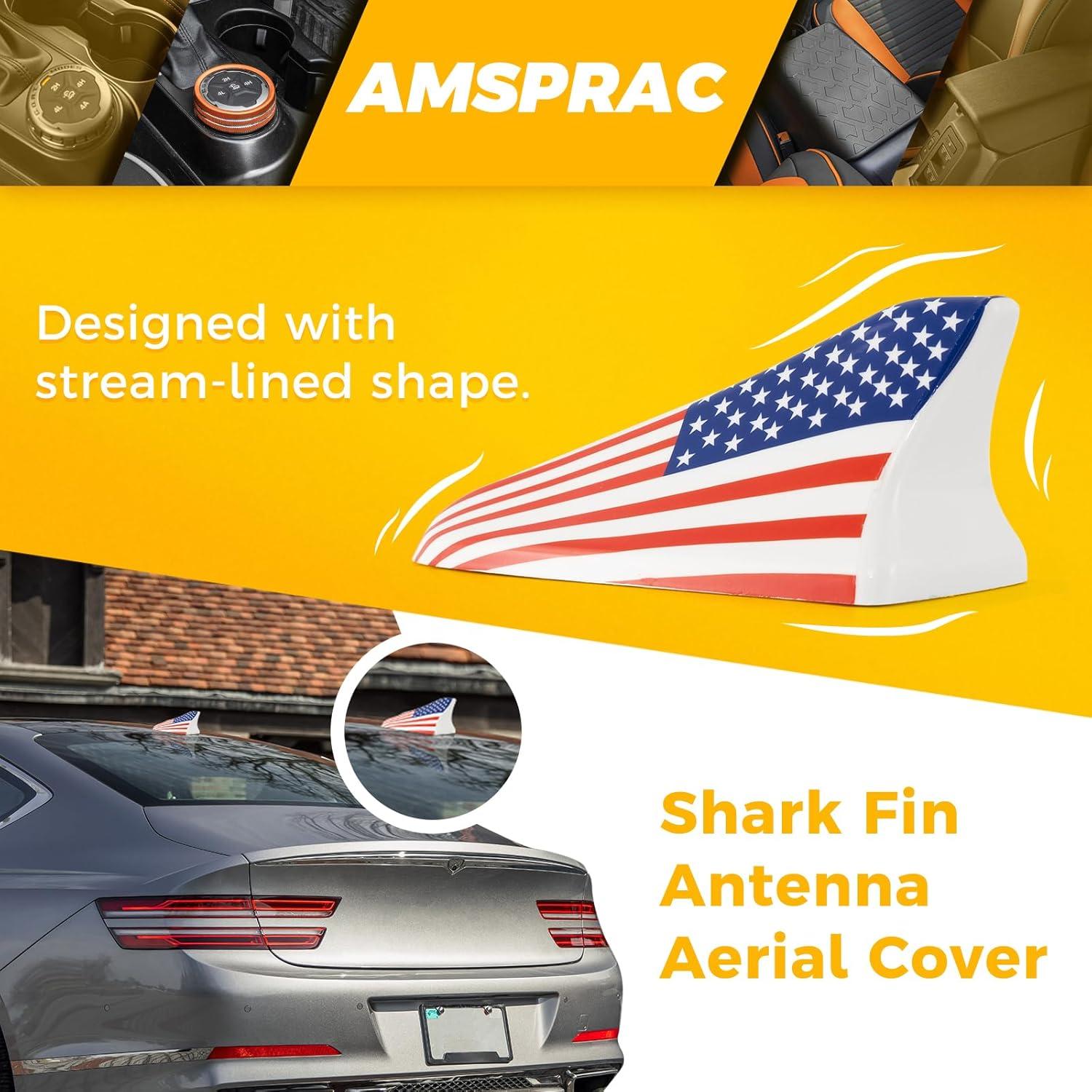 imageShark Fin Antenna CoverCar Roof Antenna Caps fit for Kia Optima 20142020Sonata 2015 2016 2018 2019Genesis Sedan G80 20152017Genesis Coupe 20132015Elantra Sedan 20112016Not SportWhite BaseFlag Logo