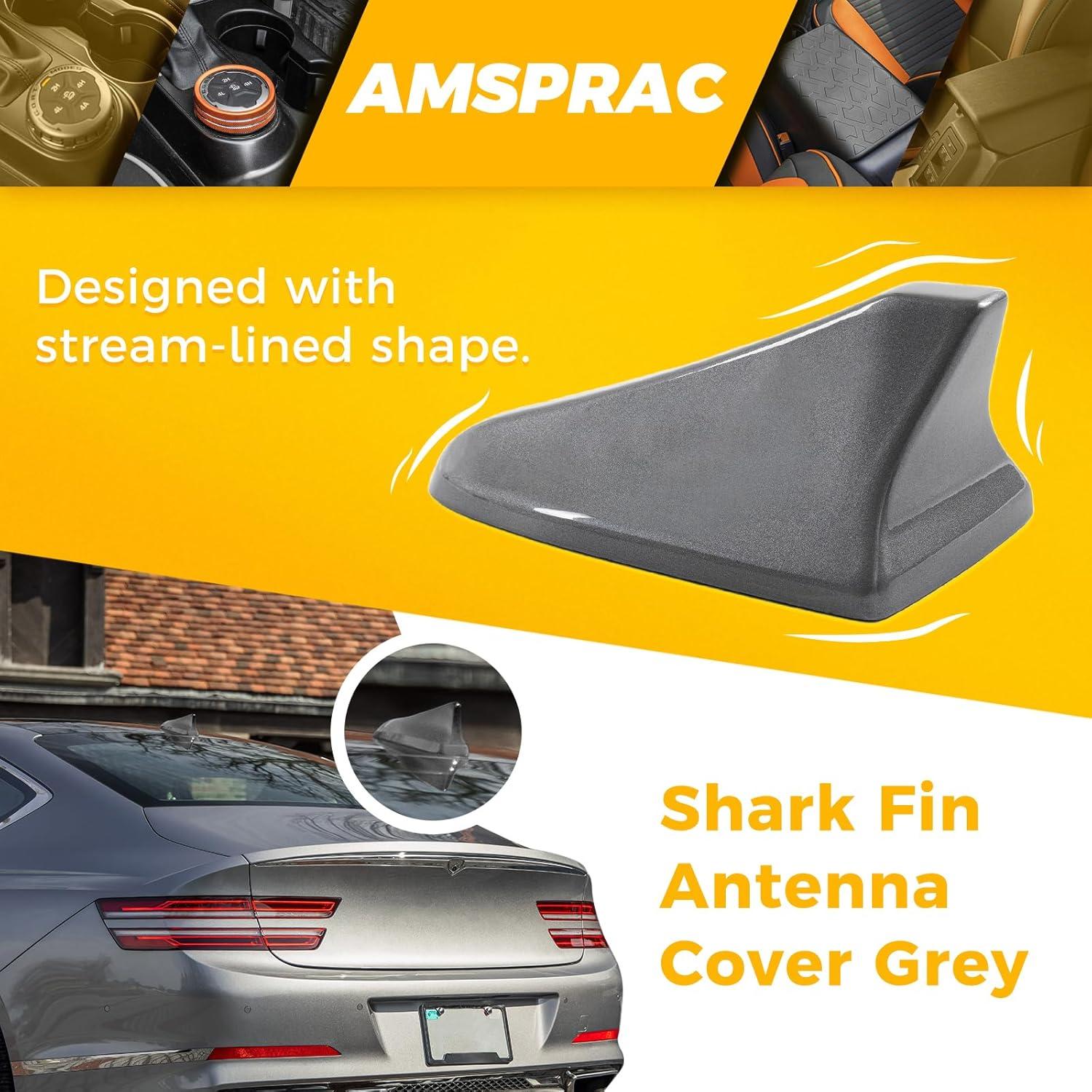 imageShark Fin Antenna CoverCar Roof Antenna Caps fit for Kia Optima 20142020Sonata 2015 2016 2018 2019Genesis Sedan G80 20152017Genesis Coupe 20132015Elantra Sedan 20112016Not SportSilverGreySpecified Car