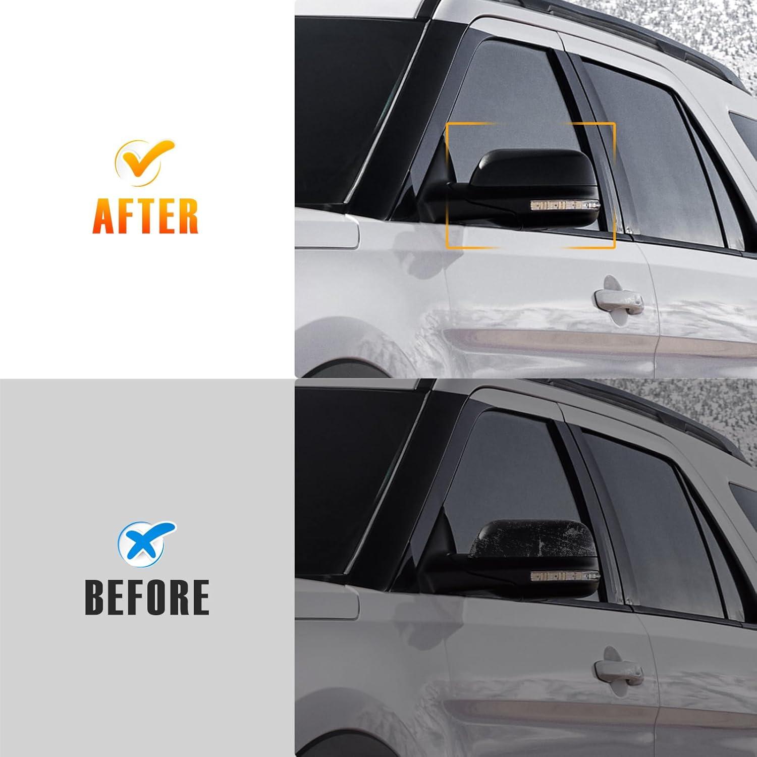 imageSide Mirror Cover Caps Compatible with Ford Explorer 2016 2017 2018 2019Driver Left Passenger Right Outer Rearview Side Mirror CoverGB5Z17D743AAGB5Z17D742AAGlossy Black2PCSLeft  Right Side 1 Pair