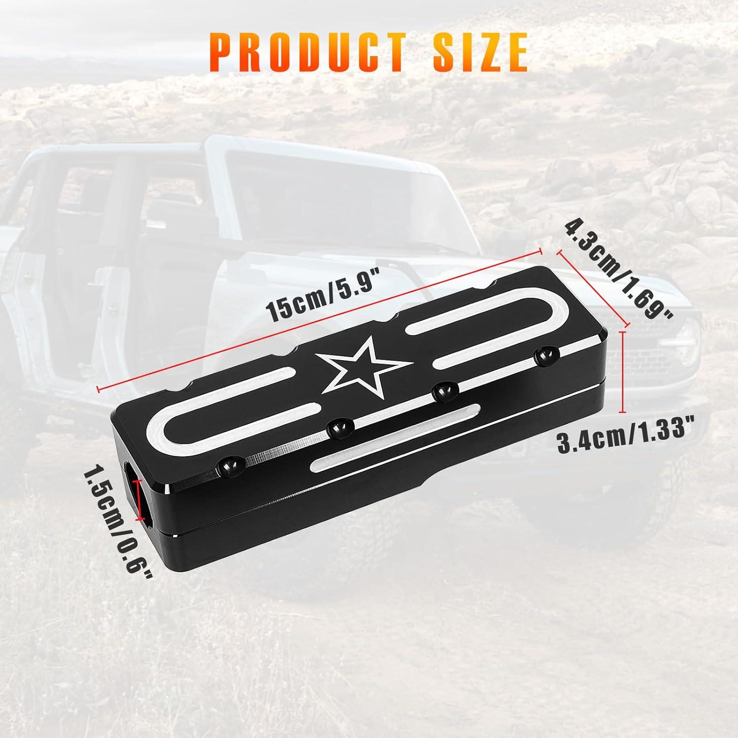 imageTie Rod Brace fit fot Ford Bronco Offroad 2Doors 4Doors 2021 2022 2023Tie Rod Brace Sleeves Connection Protector Not for Hoss 30 Not for Hoss 30 with Fox Aluminum Alloy2PCSB