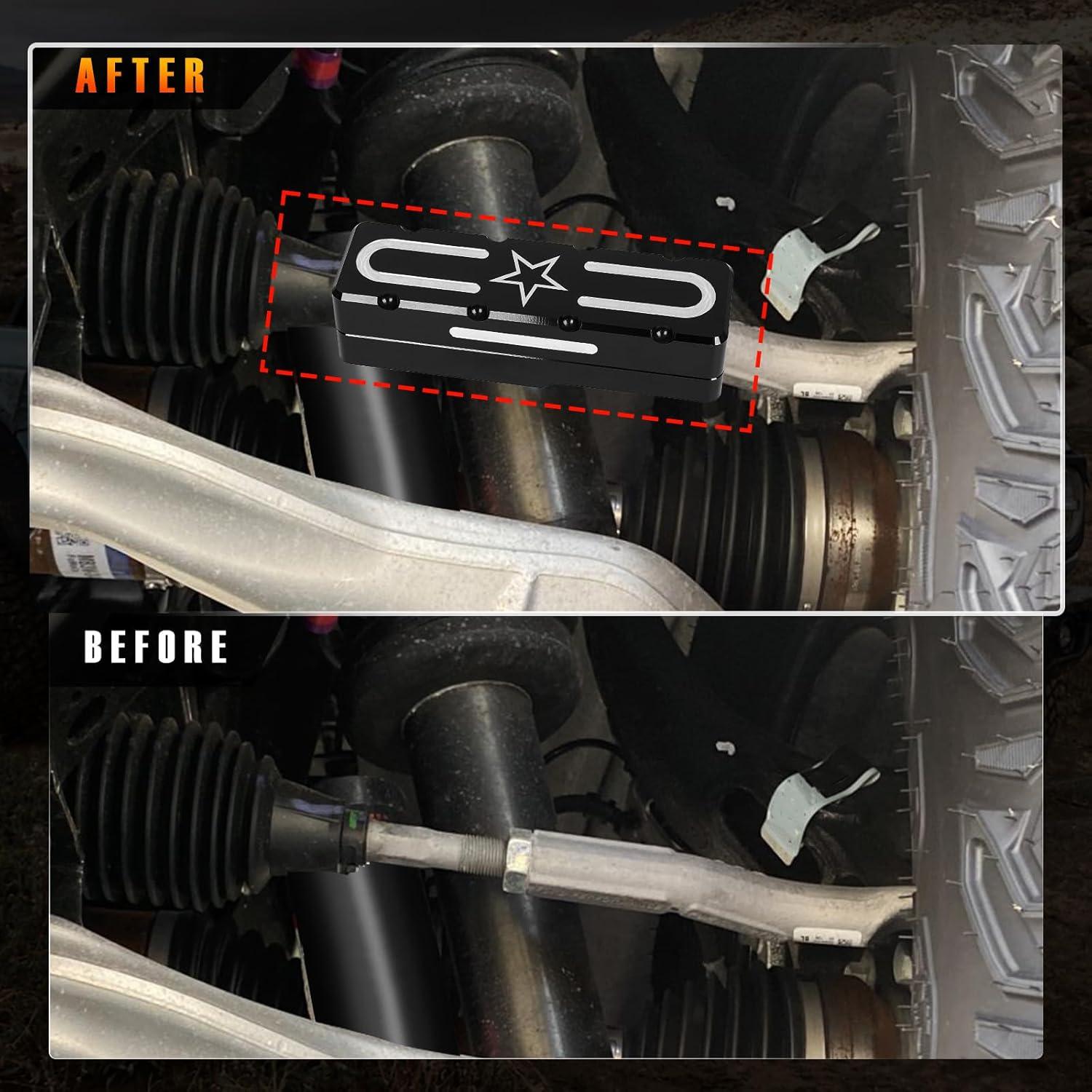 imageTie Rod Brace fit fot Ford Bronco Offroad 2Doors 4Doors 2021 2022 2023Tie Rod Brace Sleeves Connection Protector Not for Hoss 30 Not for Hoss 30 with Fox Aluminum Alloy2PCSB