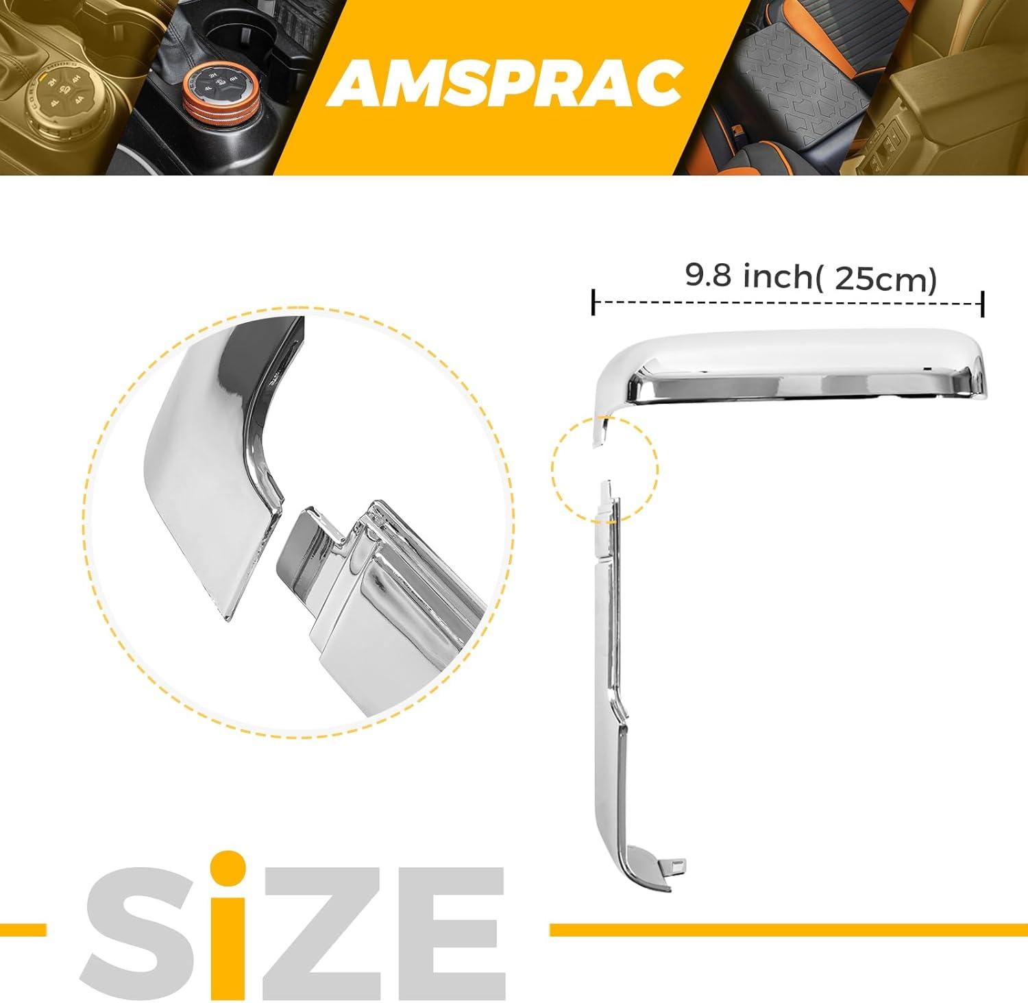 imageTow Mirror Caps fit for Chevy Chevrolet Silverado GMC Sierra 2500HD 3500HD 2020 2021 2022 2023 84468904 84468910Top ampamp Side ClipOn Front Door Mirror Housing Covers CapsChrome