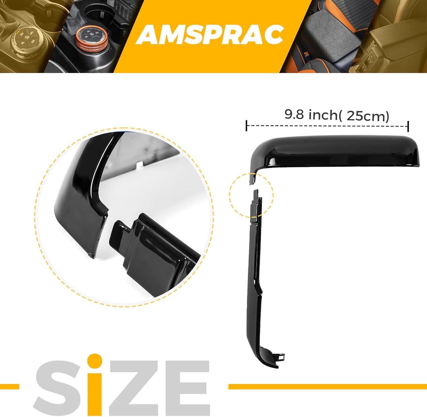 imageTow Mirror Caps fit for Chevy Chevrolet Silverado GMC Sierra 2500HD 3500HD 2020 2021 2022 2023 84468904 84468910Top ampamp Side ClipOn Front Door Mirror Housing Covers CapsGlossy Black