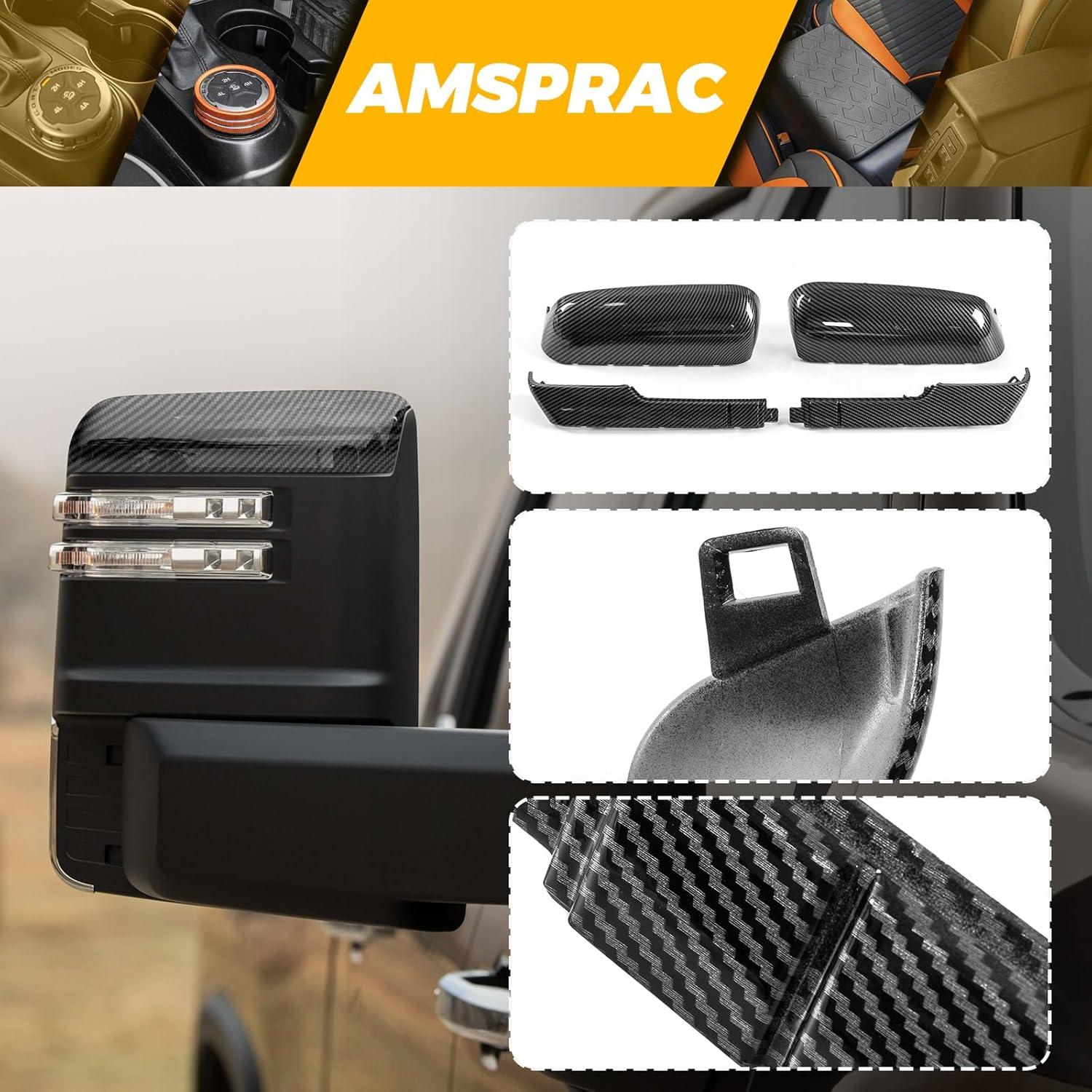 imageUpgraded Tow Mirror Caps fit for Chevy Chevrolet Silverado GMC Sierra 2500HD 3500HD 2020 2021 2022 202384468904 84468910Front Door Exterior Rearview Mirror Edge CoversTopampampSide Edge Parts