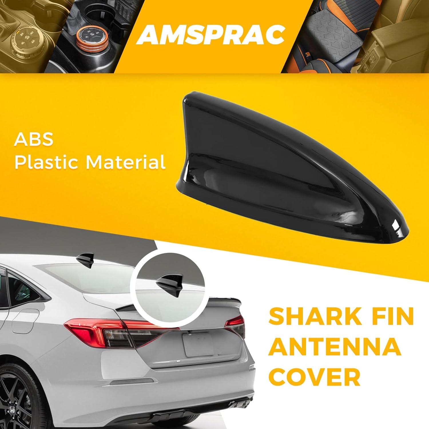 imagefor 11th Gen Civic Antenna TopperCar Roof Shark Fin Antenna Cover Cap Shell Trim for Honda Civic 11th Generation 2022 2023 2024Exterior Decor Topper Antenna Aerial Cap TrimBlackBlack