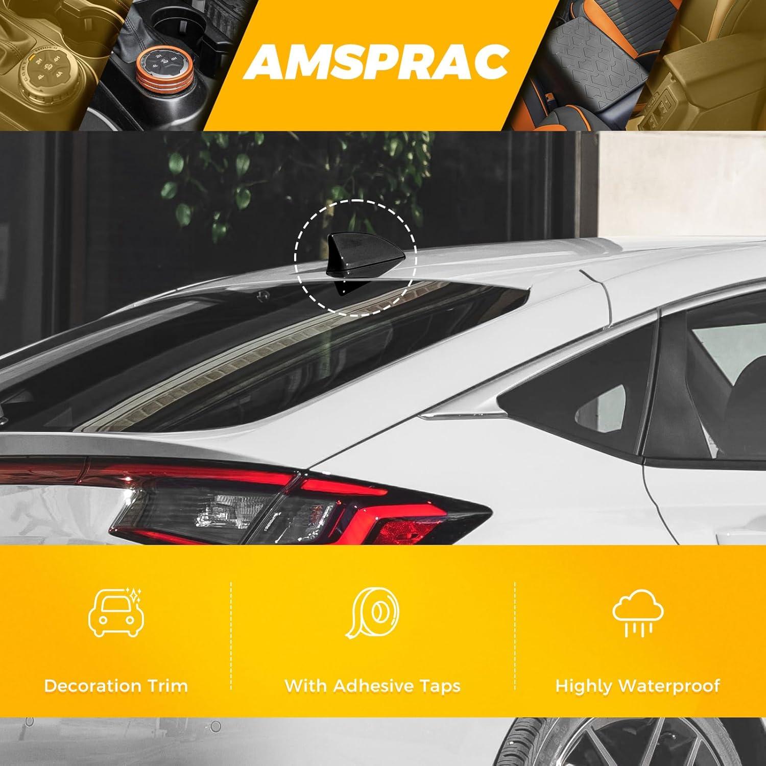 imagefor 11th Gen Civic Antenna TopperCar Roof Shark Fin Antenna Cover Cap Shell Trim for Honda Civic 11th Generation 2022 2023 2024Exterior Decor Topper Antenna Aerial Cap TrimBlackBlack